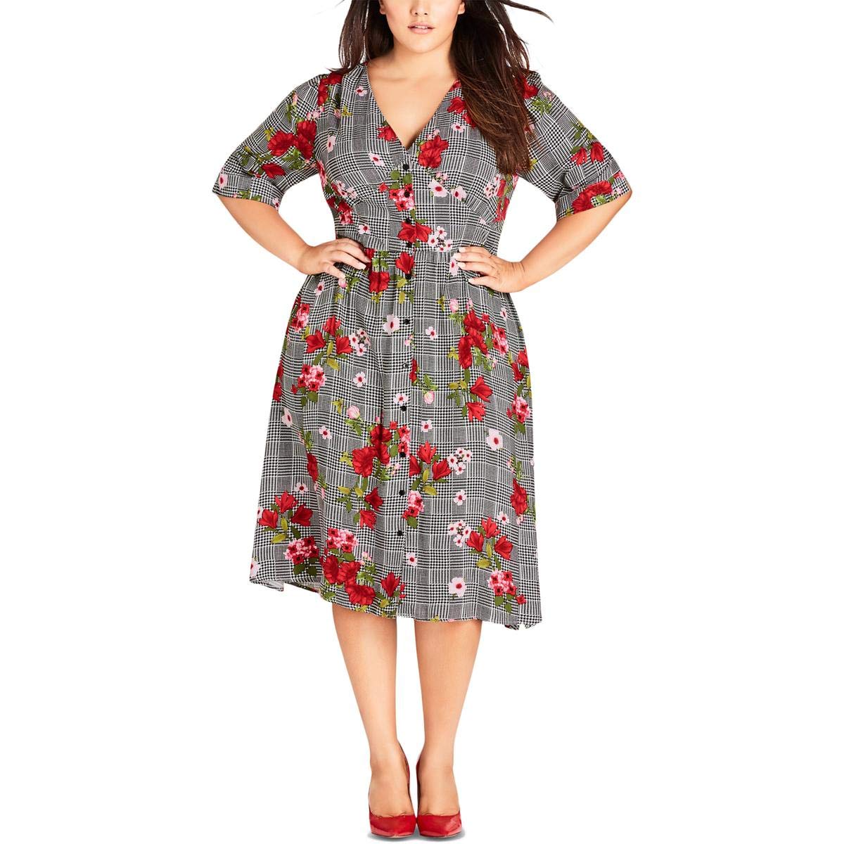 Women's Sloane Midi Dress - Flowy Casual & Formal Dress for Work, Date Night & Special Occasions | Comfortable Stretchy Fabric