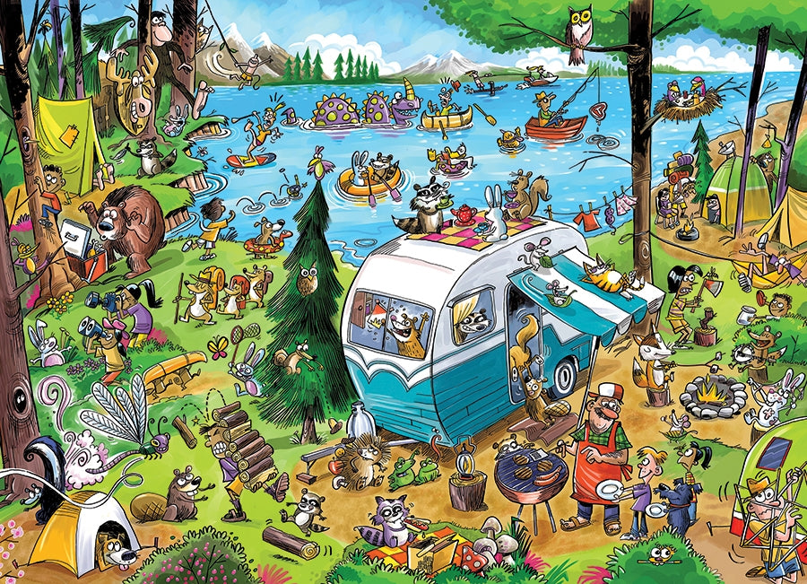 Doodletown: Call of the Wild 1000 Piece Jigsaw Puzzle for Adults - Challenging Wildlife Landscape Puzzle for Family Game Night & Relaxation