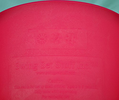 Highback Full Bucket Swing Seat with 8.5' Coated Safety Chain & SSS Logo - Pink | Durable Outdoor Playground Swing for Kids Backyard, Park & School Playground Equipment
