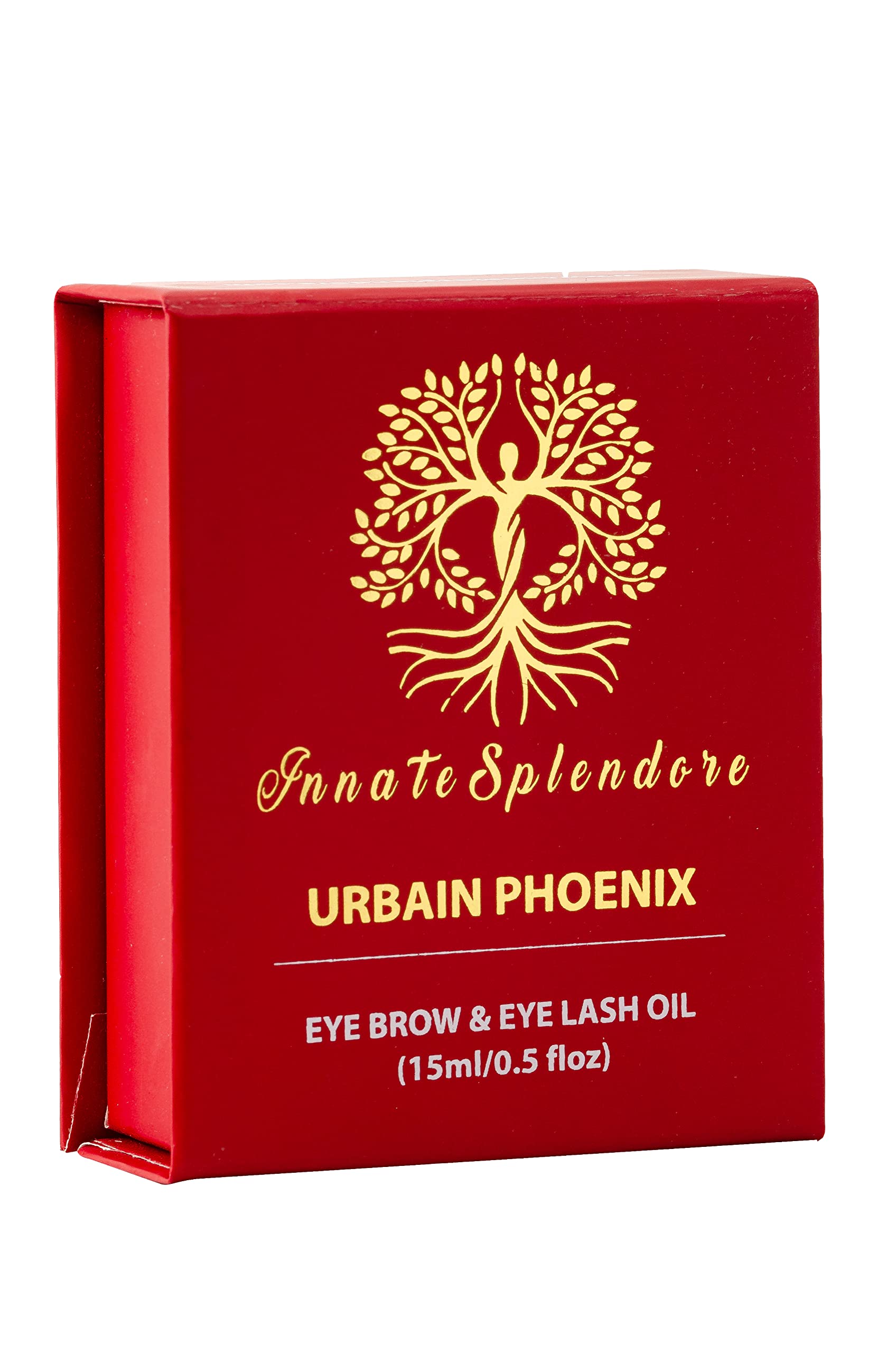 URBAIN PHOENIX Eyelash & Eyebrow Growth Serum - Natural Brow & Lash Enhancer Oil for Thicker, Fuller Lashes & Brows | Perfect for Daily Beauty Routine & Nighttime Care