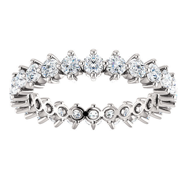 1.0tcw Diamond Wedding Band - Eternity Ring for Women, 14K White Gold Diamond Anniversary Ring, Perfect for Engagement, Wedding & Special Occasions