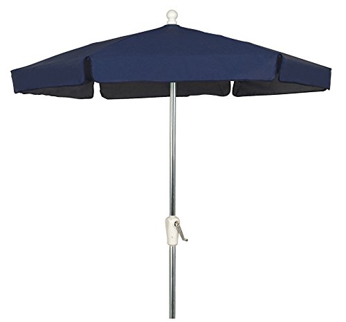 Navy with Bright Aluminum Pole