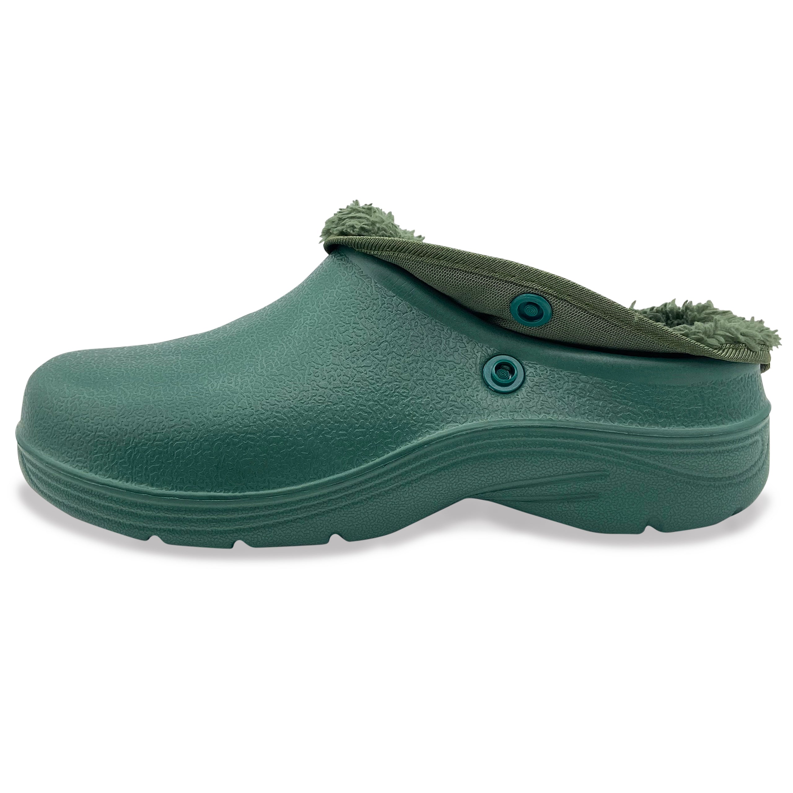 Men's Thermal Fleece Lined Garden Clogs - Warm Winter Outdoor Shoes for Gardening, Yard Work & Home Use