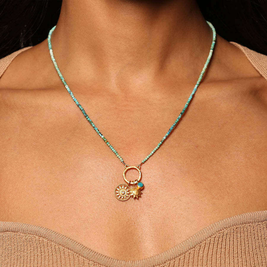 Ganesha Lotus Pendant Necklace - Spiritual Elephant Jewelry for Women | Hindu God Blessing Gift for Yoga, Meditation & Spiritual Protection | JX402