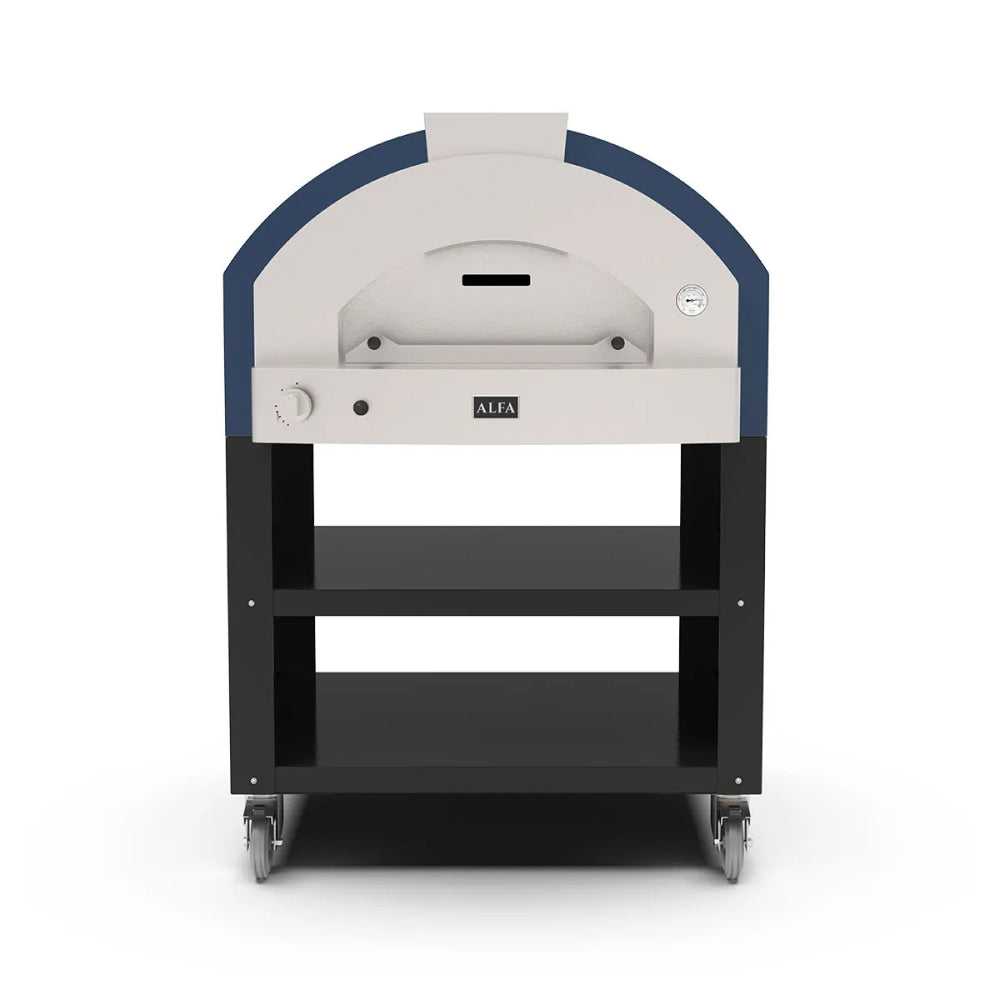 Alfa Professional QUICK 4 Pizze Gas & Wood Pizza Oven Q4P - Perfect for Outdoor Cooking, Backyard Parties & Authentic Italian Pizza Making