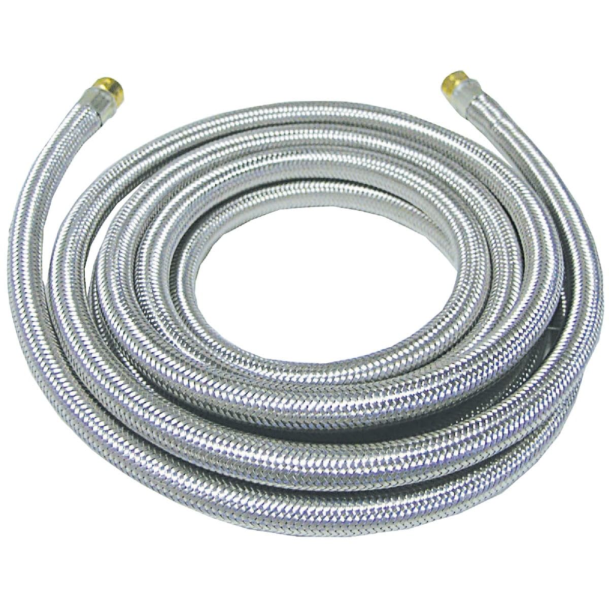 Stainless Steel Ice Maker Connector Kit - 1/4 Inch Water Line Fitting for Refrigerator & Freezer - Perfect for Home, Office, and Commercial Use