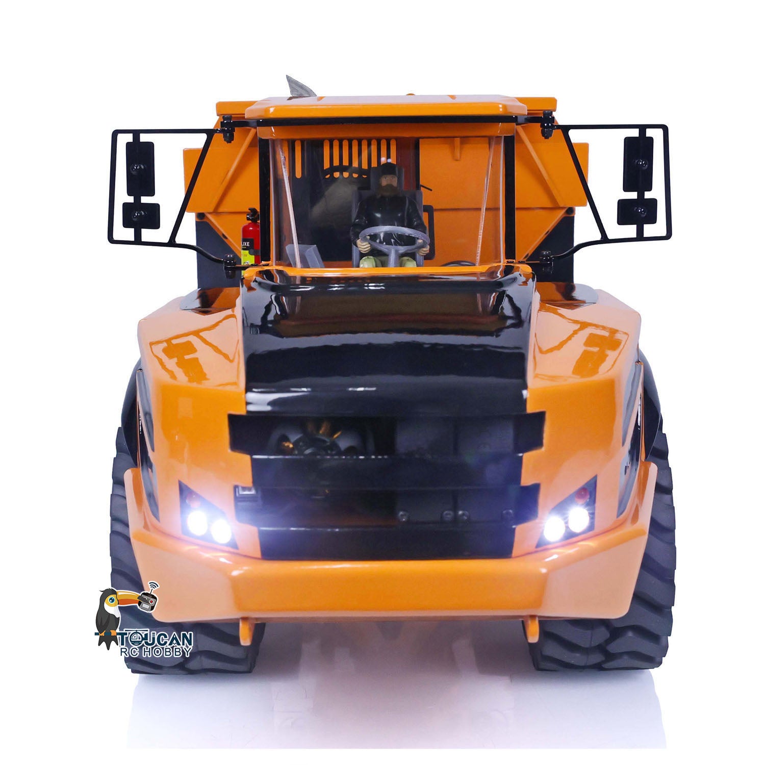 1/14 Scale 6x6 Hydraulic Lifting RC Articulated Dump Truck - Metal Remote Control Construction Vehicle Toy (RTR A40G) for Kids & Adults | Perfect for Construction Site Play, Collecting & Off-Road Adventure