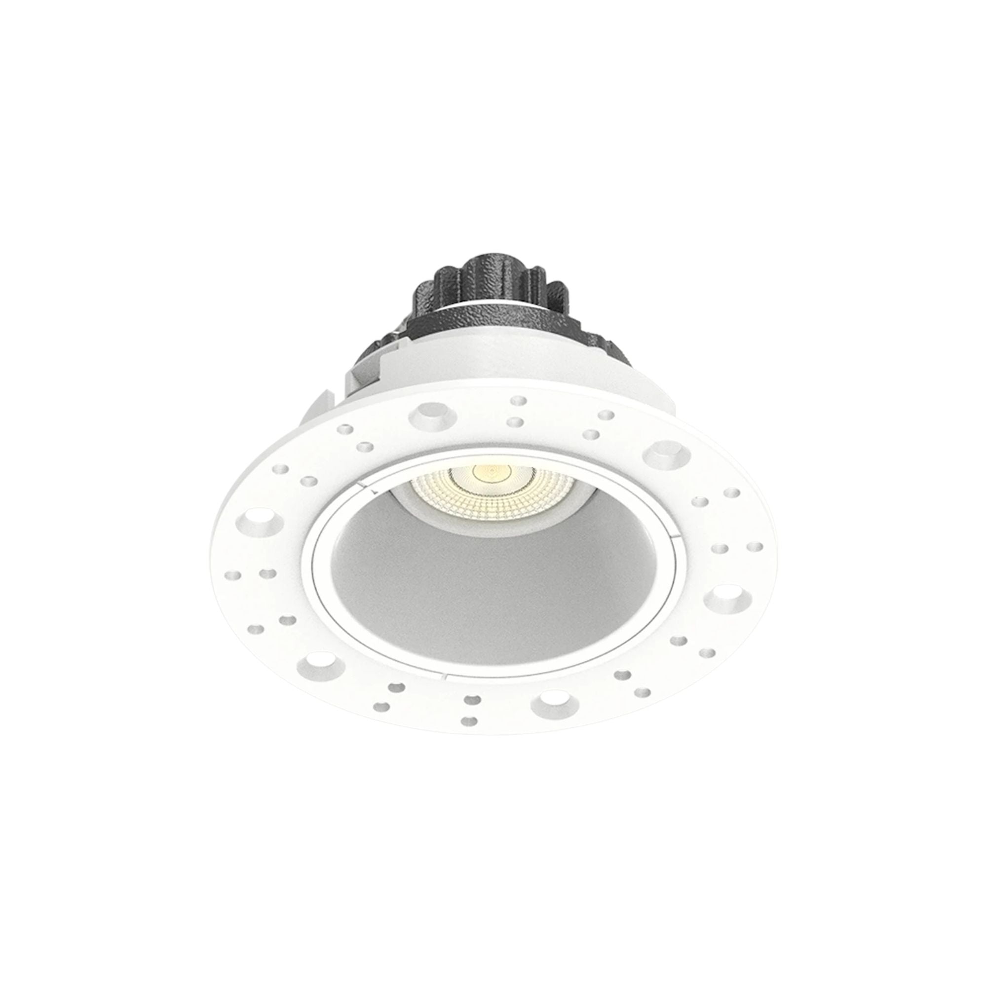 2 Pack Trimless Gimbal Downlight 6W 450LM 5 CCT Adjustable Recessed LED Light - White Round Cone for Living Room, Kitchen, Bedroom Ceiling Lighting