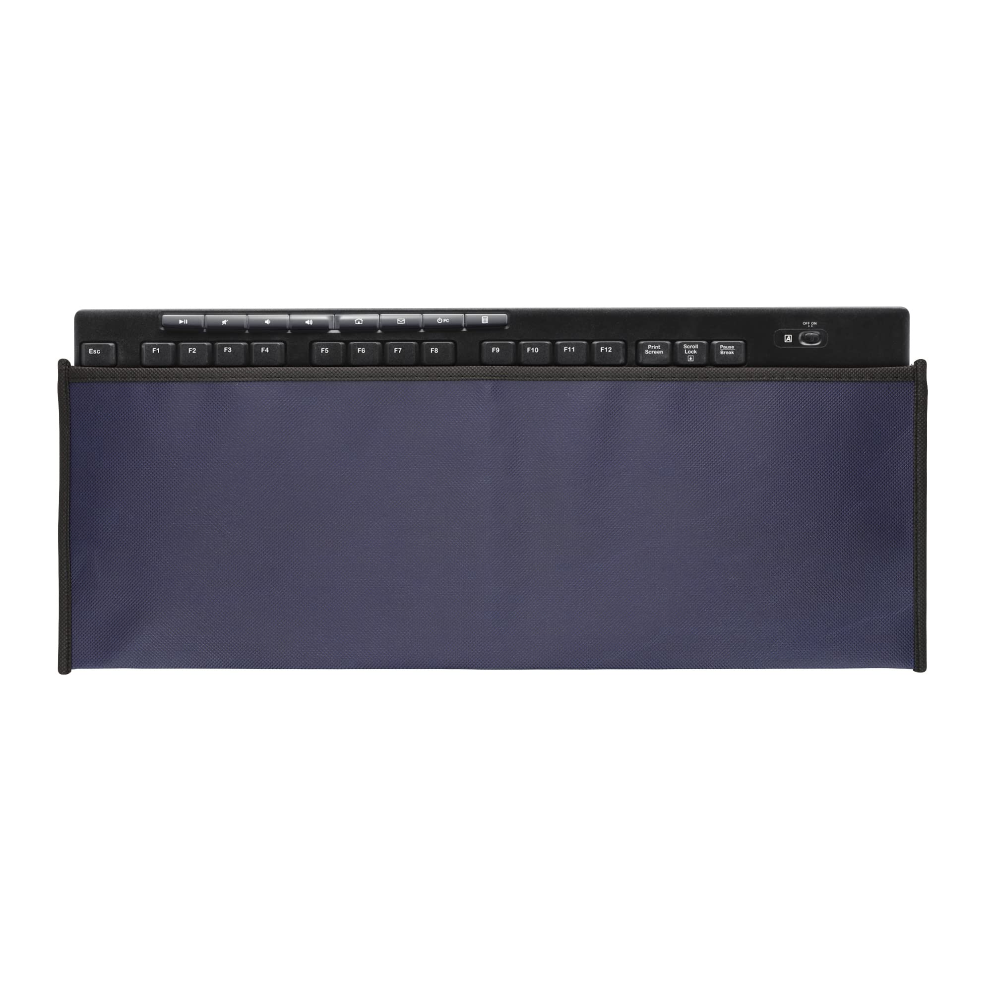 kwmobile Dark Blue Fabric Dust Cover for Logitech MK270 Wireless Keyboard - Computer Keyboard Protector Case | Perfect for Home, Office & Travel Use