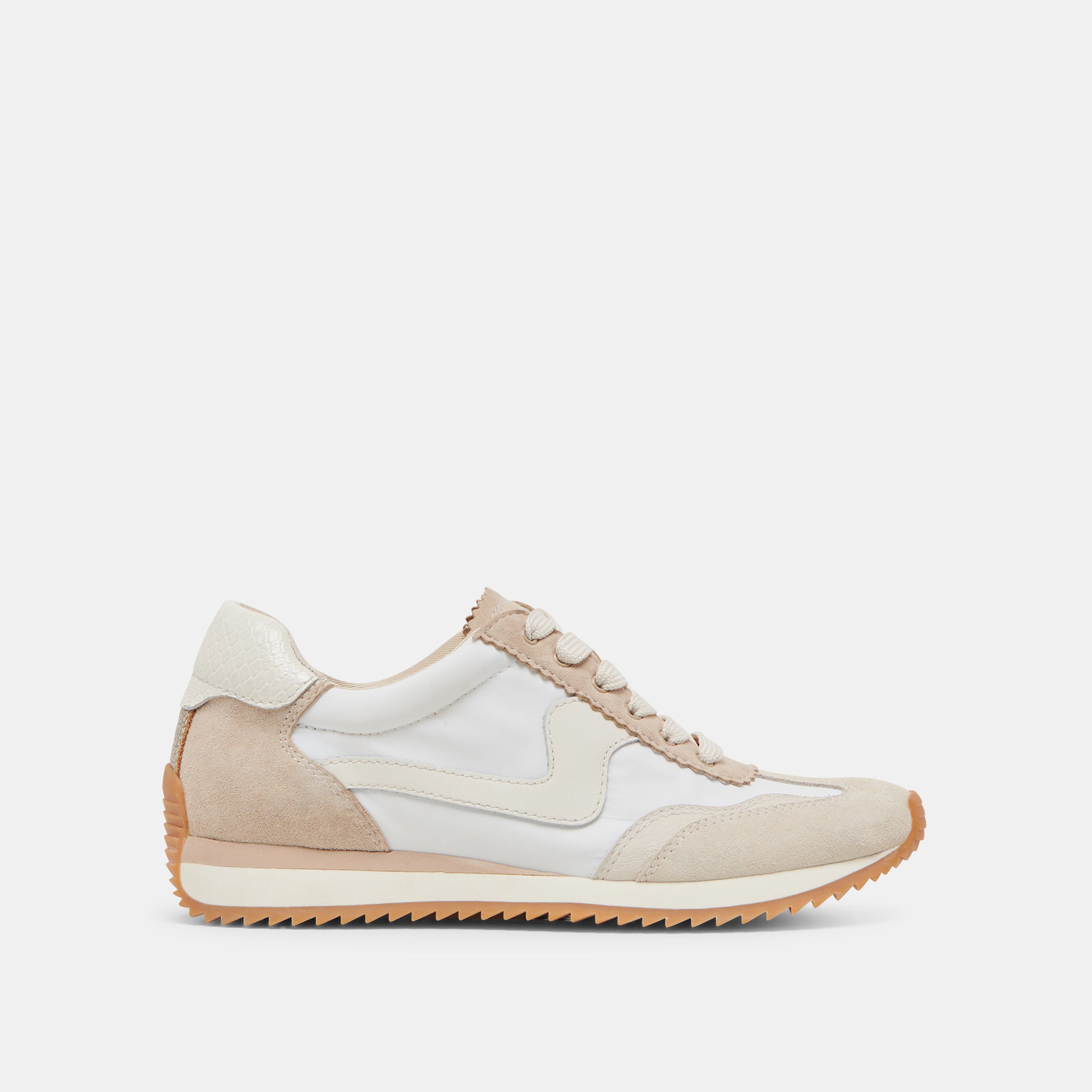 B.NTCD Sneakers for Women - Ivory Multi Nylon Casual Shoes - Comfortable Walking & Running Sneakers for Daily Wear, Gym, Travel & Outdoor Activities