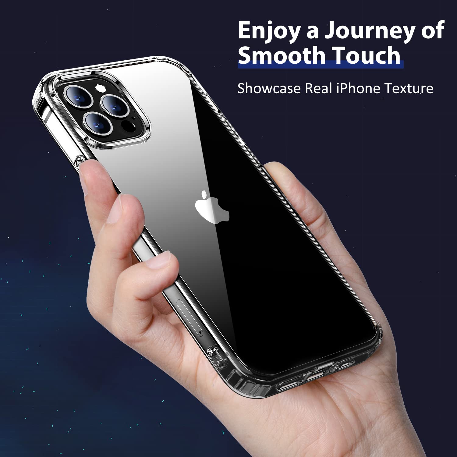 Premium Military-Grade Shockproof iPhone 12 Case & iPhone 12 Pro Case - Clear Anti-Yellowing Protective Cover with Drop Protection | Perfect for Everyday Use, Outdoor Activities & Travel