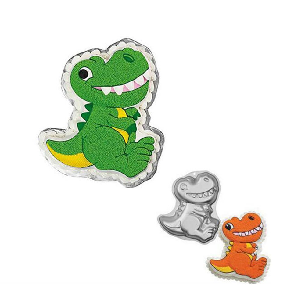 Dinosaur Cake Pan for Kids - 3D Hip Hop Dinosaur Birthday Cake Mold, Nonstick Aluminum Alloy Baking Tool for Birthday Parties & Themed Events
