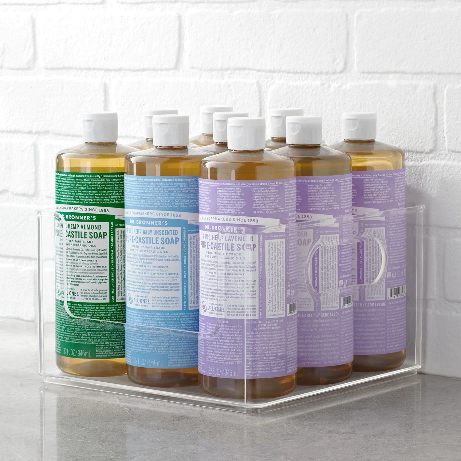 The Home Edit Open Front Bins - Stackable Storage Bins for Organizing Closet, Pantry & Nursery | Perfect for Home Organization & Decluttering