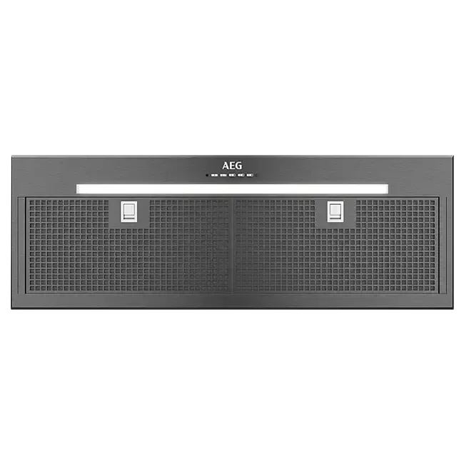 AEG 86cm Integrated Rangehood - Dark Stainless Steel Kitchen Hood for Modern Homes | Powerful Extraction, Quiet Operation | Perfect for Open-Plan Kitchens & Apartments