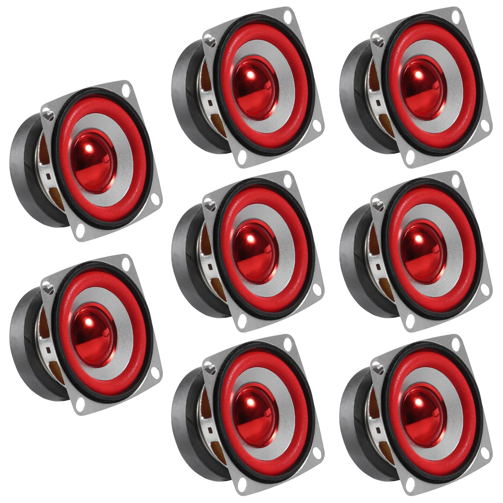 8pcs 4Ohm 5W Full Range Audio Speakers - Stereo Woofer Loudspeakers for Arduino Replacement - Perfect for DIY Electronics, Home Theater & Car Audio Systems