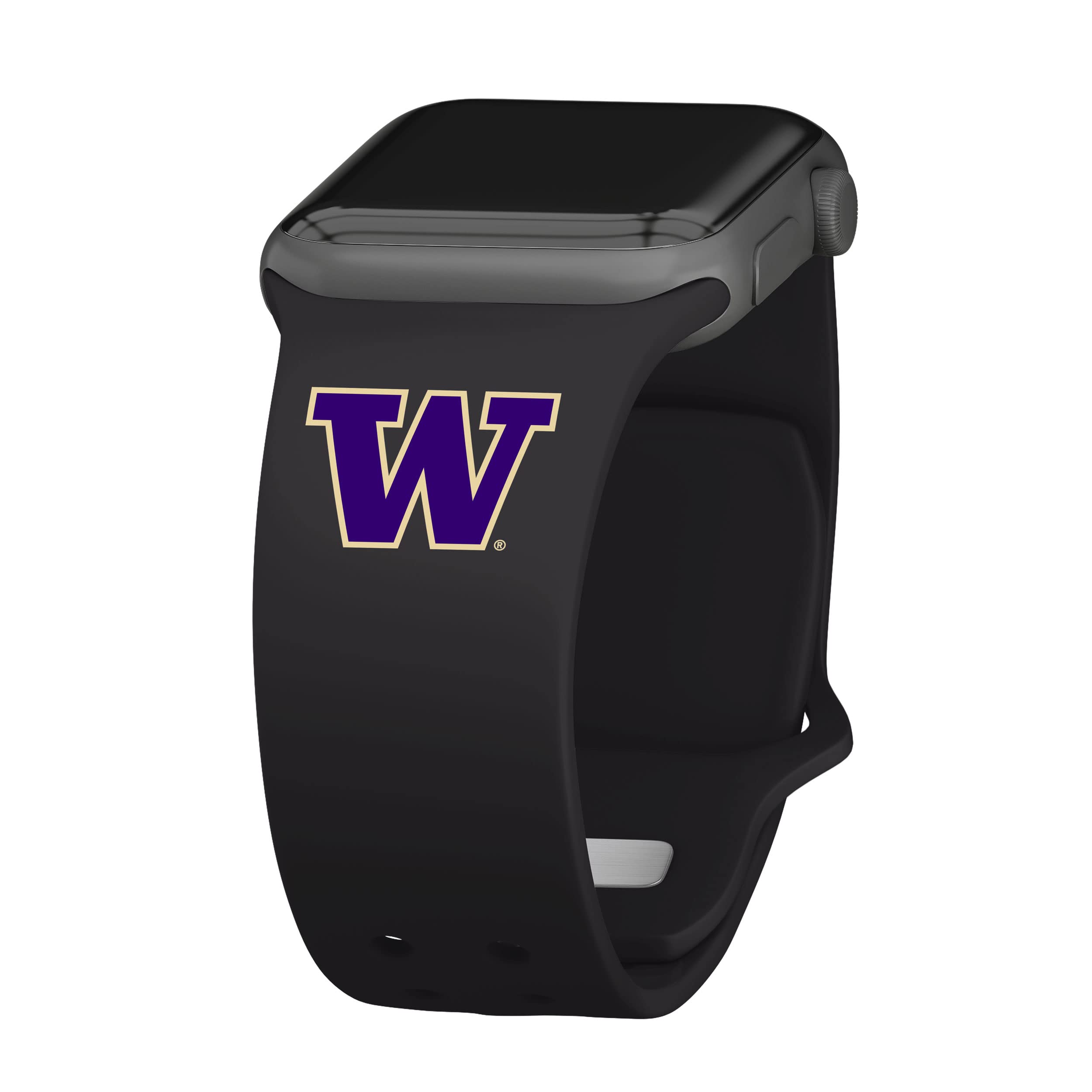 Washington Huskies Silicone Sport Band for Apple Watch - Durable, Comfortable Fitness & Activity Tracker Wristband - Perfect for Workouts, Running, and Everyday Wear