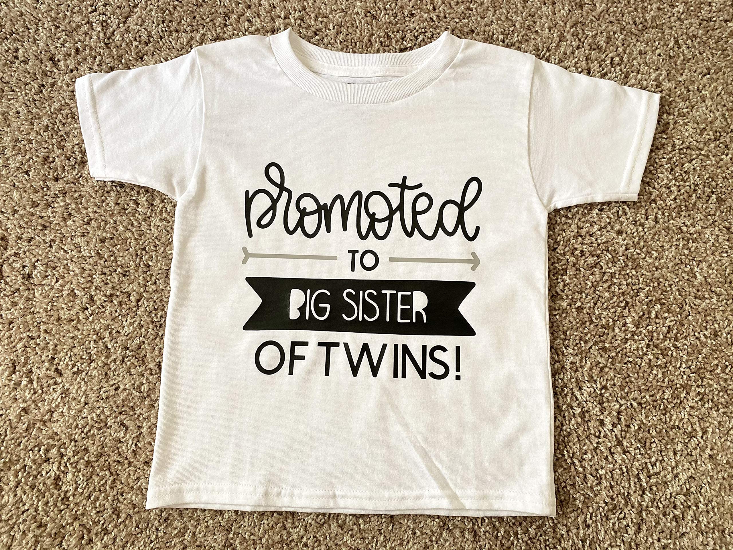 Big Sister of Twins Baby Bodysuit - Cute Twin Pregnancy Announcement Outfit for Older Siblings | Perfect for Gender Reveal, Newborn Photos & Sibling Bonding