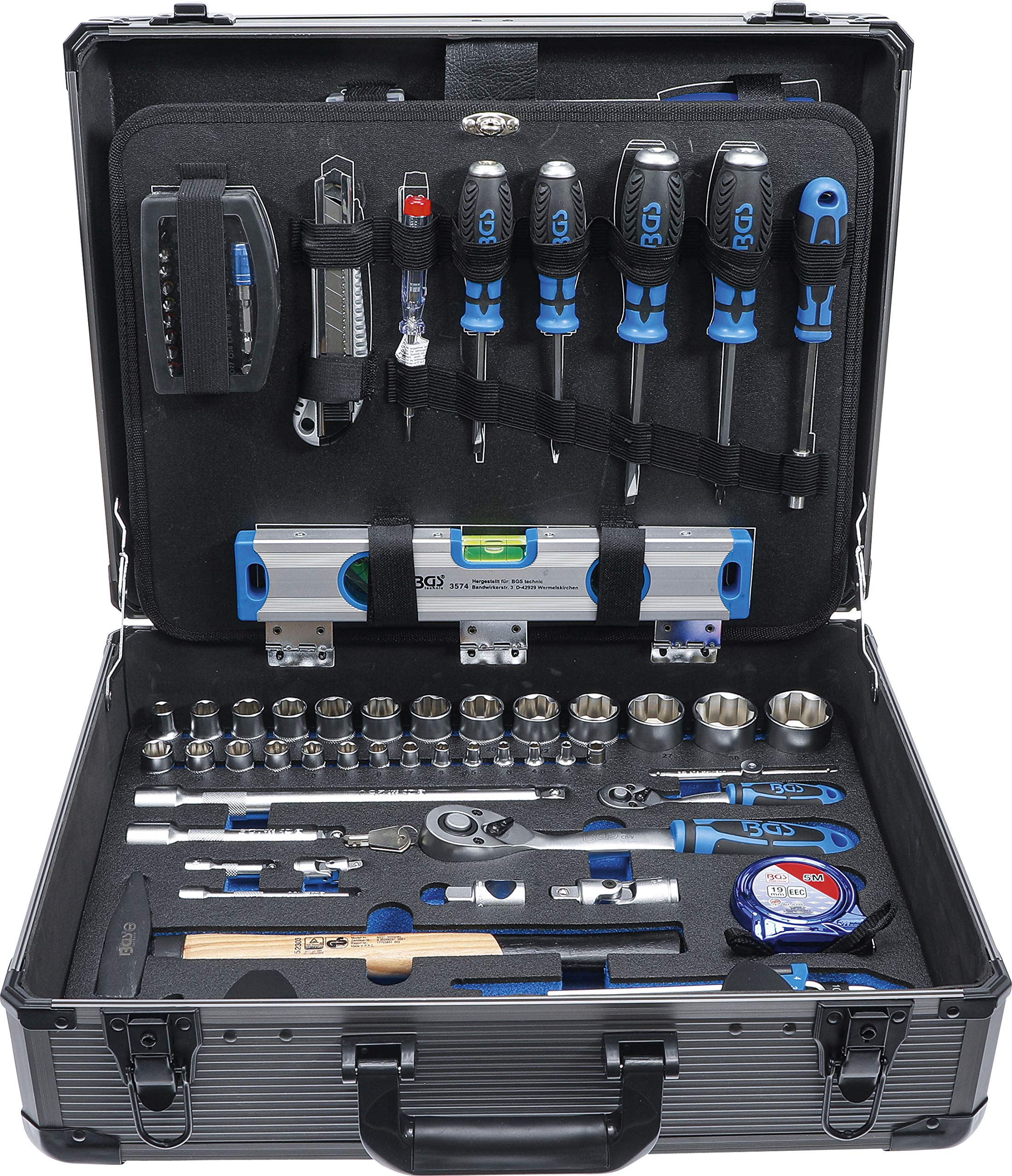 BGS 15501 149-Piece Tool Assortment Set - Professional Hand Tools Kit for Home Repair, Automotive & DIY Projects - Screwdrivers, Pliers, Wrenches & More