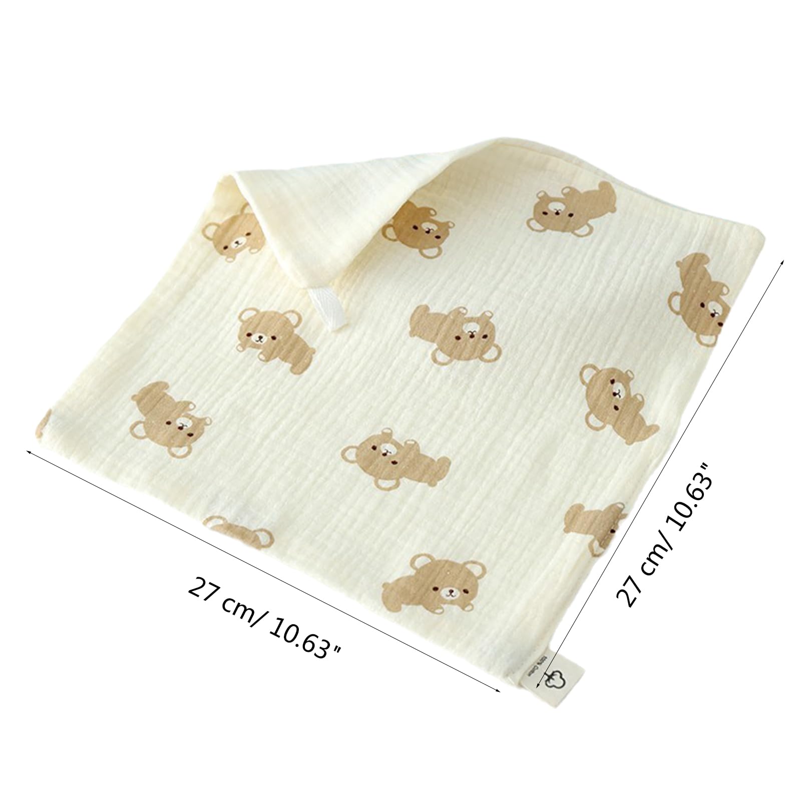 Soft Baby Muslin Face Towel for Newborns - Ultra Absorbent & Gentle on Delicate Skin - Organic Cotton Washcloth & Burp Cloth - Perfect for Bath Time, Feeding, and Diaper Changes