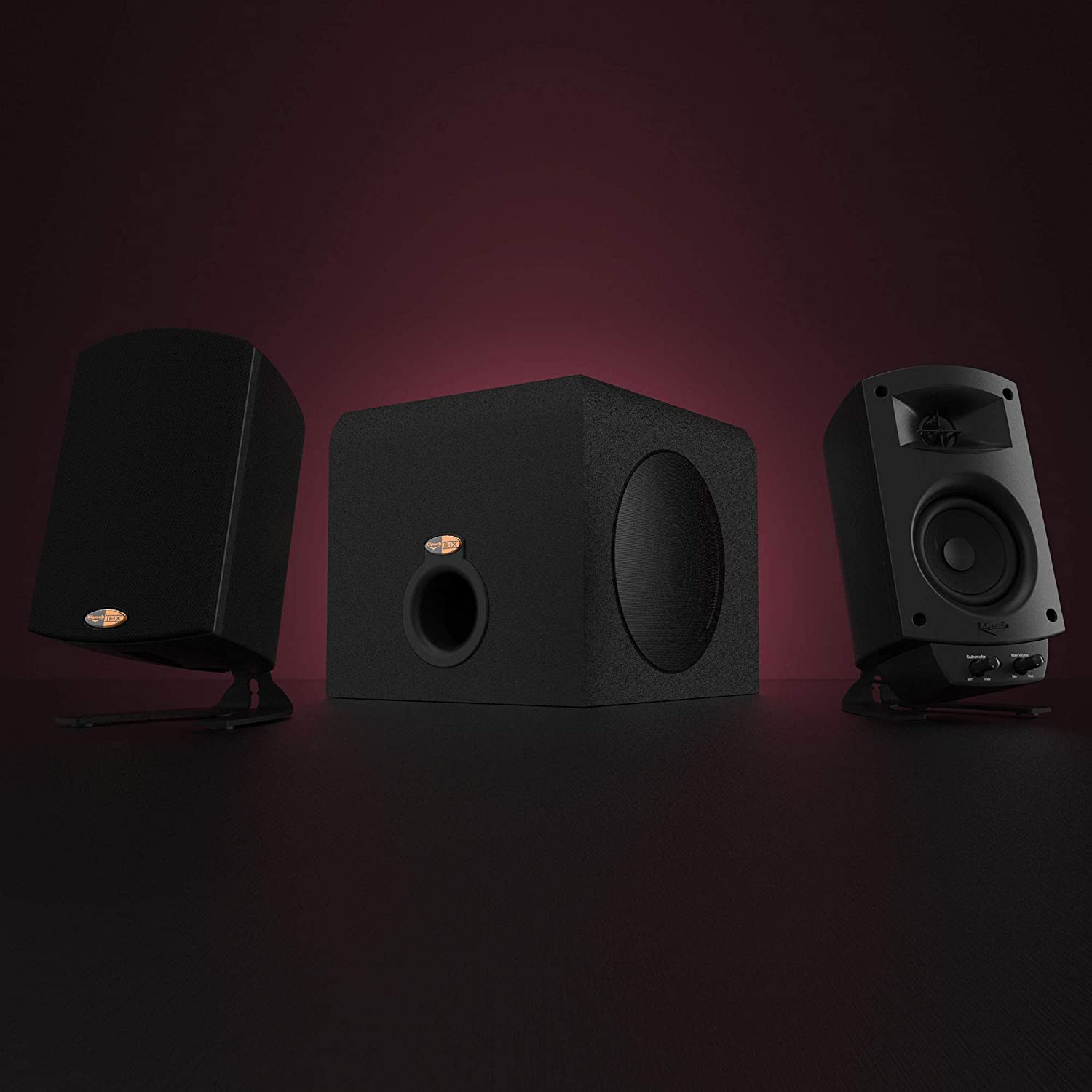 Klipsch ProMedia 2.1 THX Certified Computer Speaker System - Premium 2.1 Channel PC Speakers with Deep Bass for Gaming, Movies & Music - Perfect for Home Office, Desktop & Computer Setup (Black)