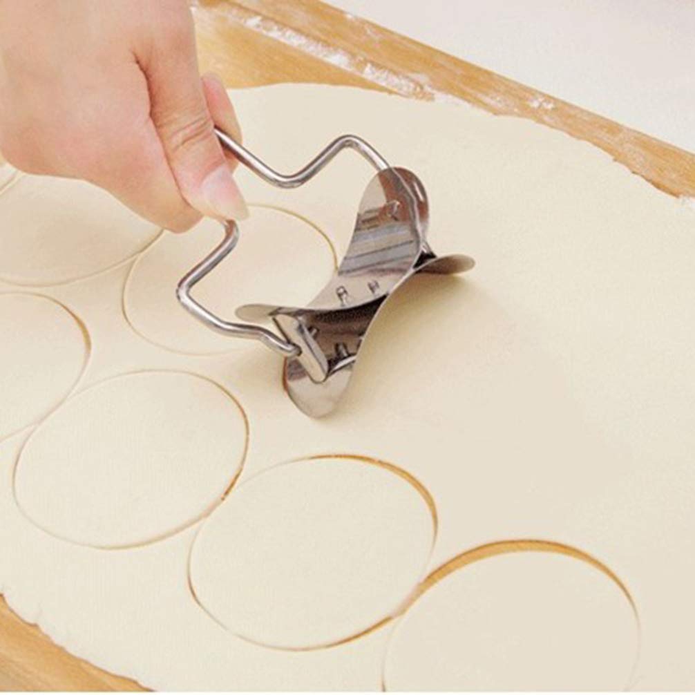 Premium Dumpling Wrapper Mold & Ravioli Maker - Stainless Steel Dumpling Cutter, Pastry Dough Press for Homemade Dumplings, Pierogi, Empanadas - Perfect for Asian Cooking, Italian Pasta Making & Baking
