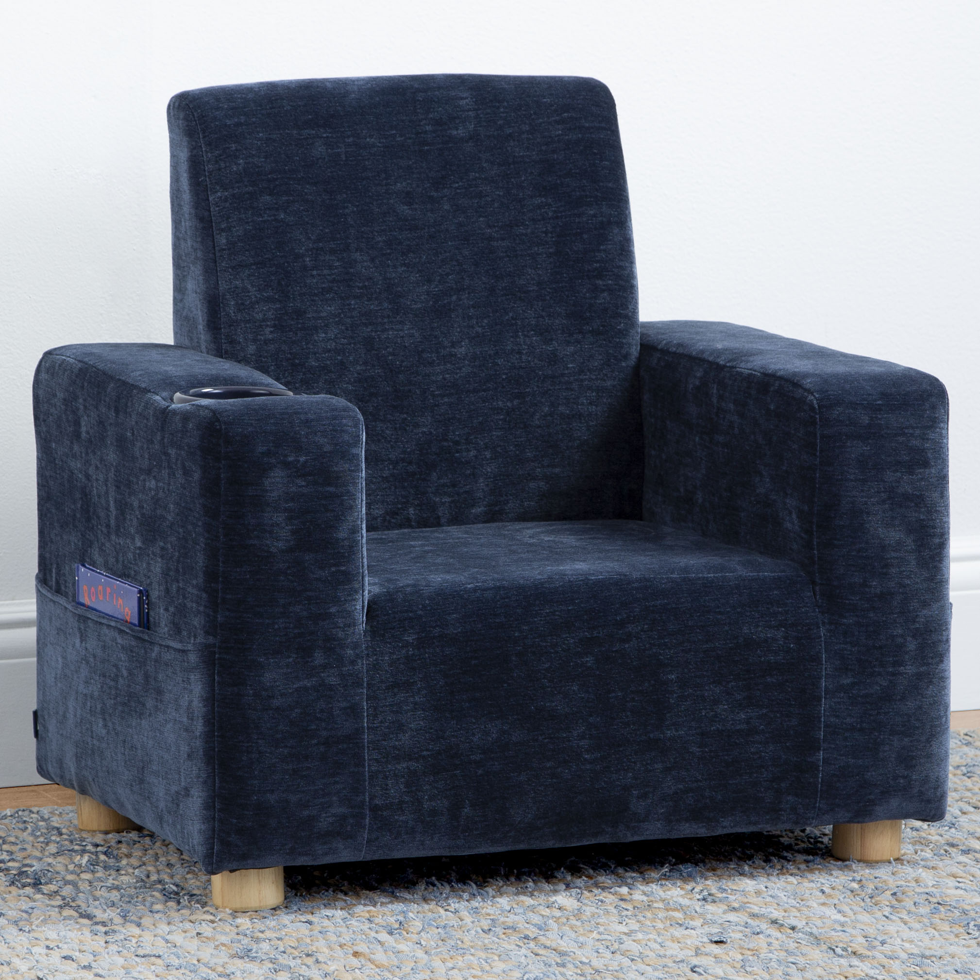 GapKids Upholstered Chair for Kids - Soft & Comfortable Children's Armchair with Washable Fabric - Perfect for Bedroom, Playroom, or Reading Nook