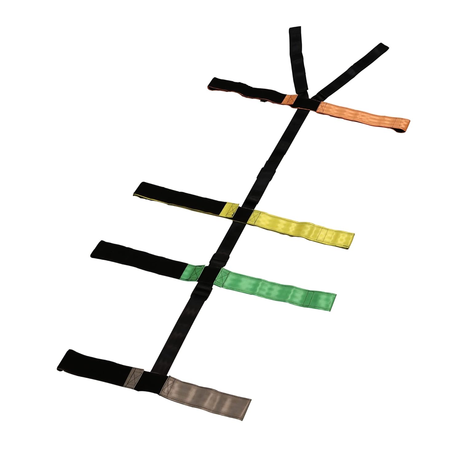 Reflective Spine Board Strap System - Emergency Rescue Stretcher Straps for First Responders & Medical Professionals - Ideal for Ambulance, Fire Rescue & Outdoor Emergencies