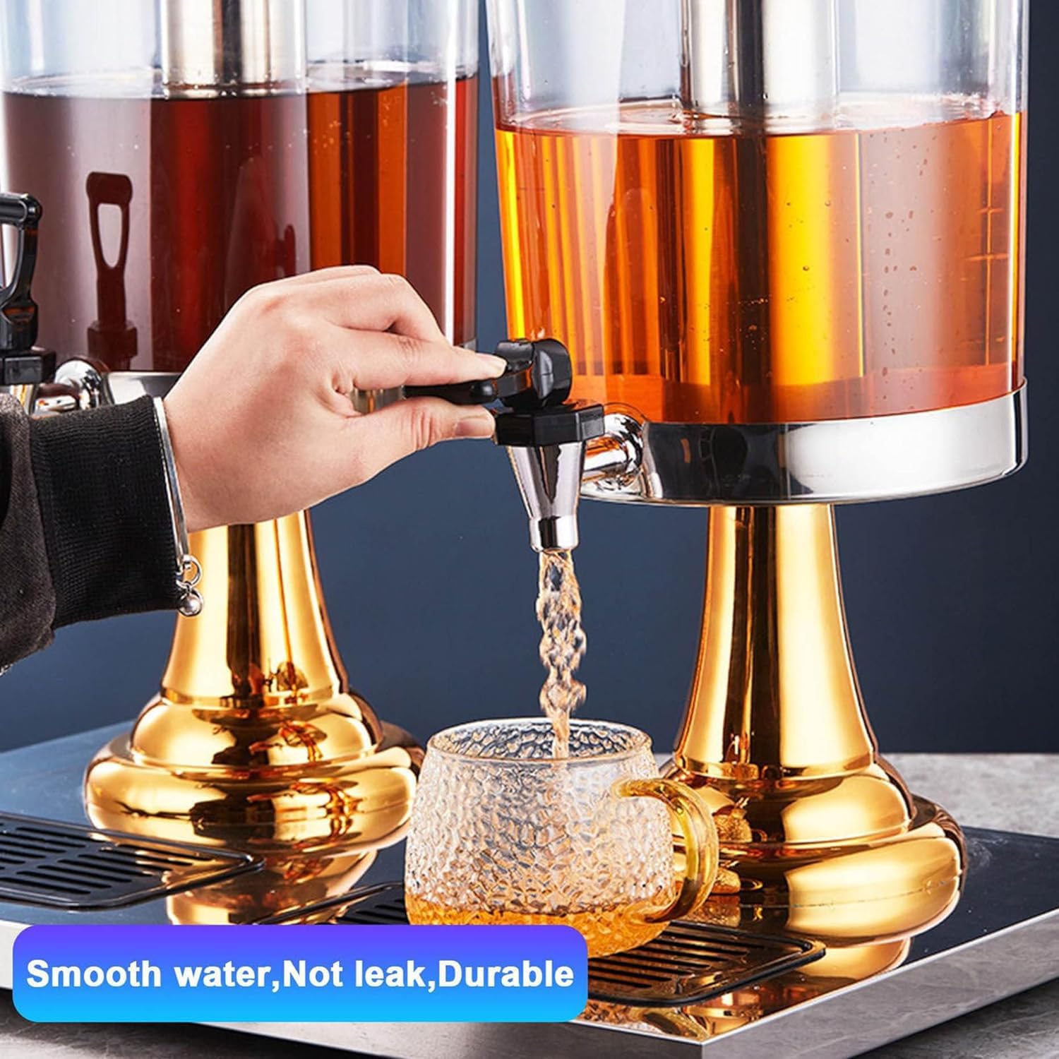 16L Commercial Restaurant Buffet Beverage Dispenser - Stainless Steel Juice Drink Container with Spigot for Parties, Catering & Events