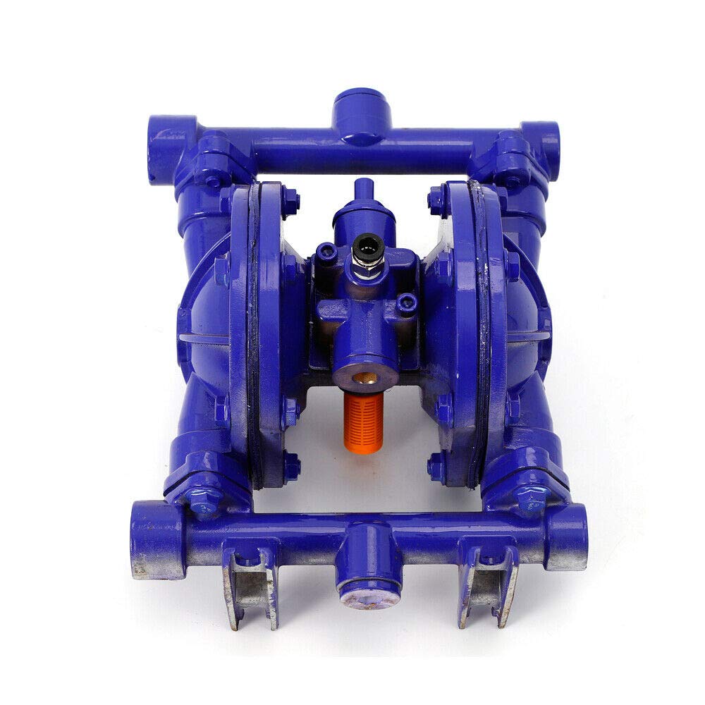 1/2 Inch Air-Operated Double Diaphragm Pump - Cast Iron Construction for Low Viscosity Petroleum & Chemical Fluids - US Stock - Ideal for Industrial Transfer, Chemical Processing & Fluid Handling Applications