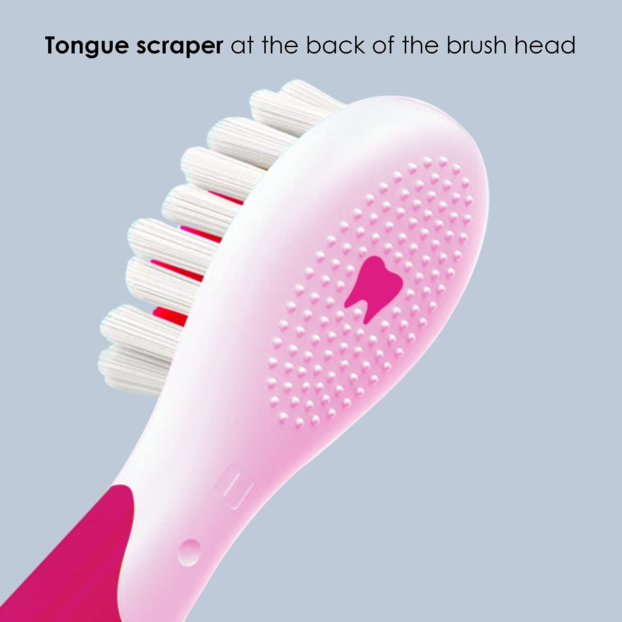 Agaro REX Replacement Brush Heads - 2 Pack Pink Refills for Electric Toothbrush | Perfect for Travel & Daily Oral Care