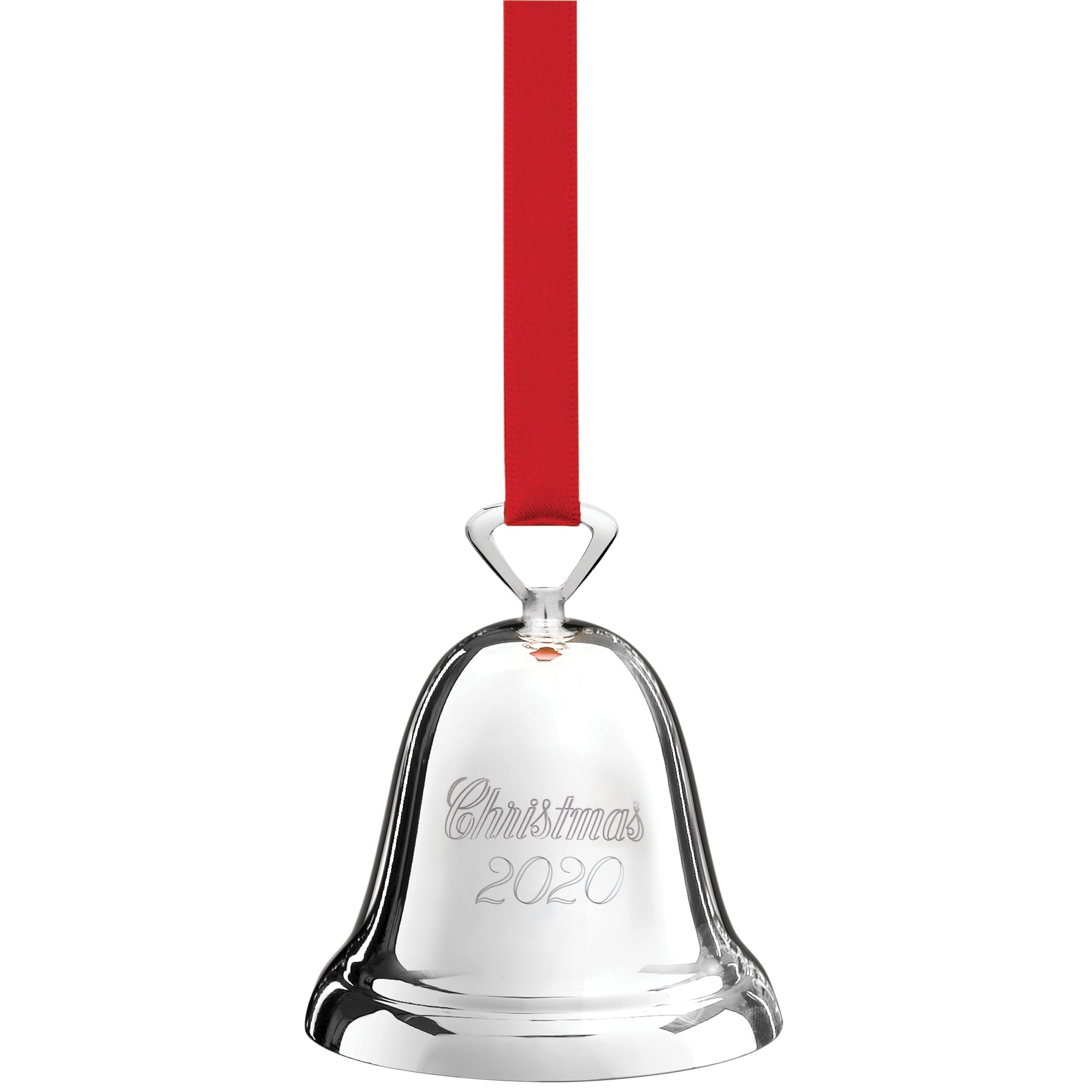 2020 Annual Silverplate Christmas Bell - Elegant Holiday Decoration for Tree, Home & Festive Celebrations