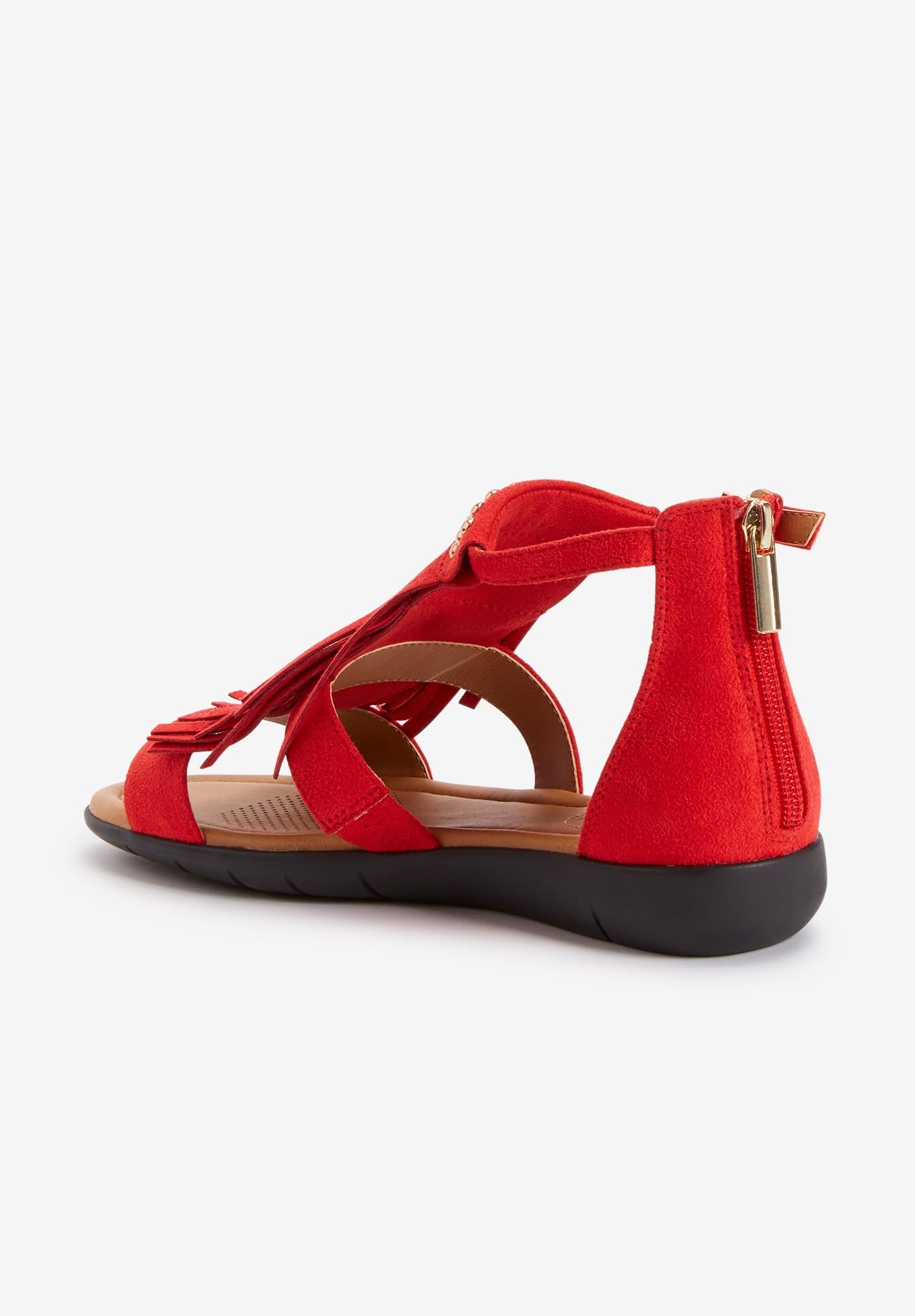 Comfortview Women's Wide Width The Carmella Sandal - Breathable Summer Sandals for Wide Feet | Perfect for Beach, Vacation & Casual Outings