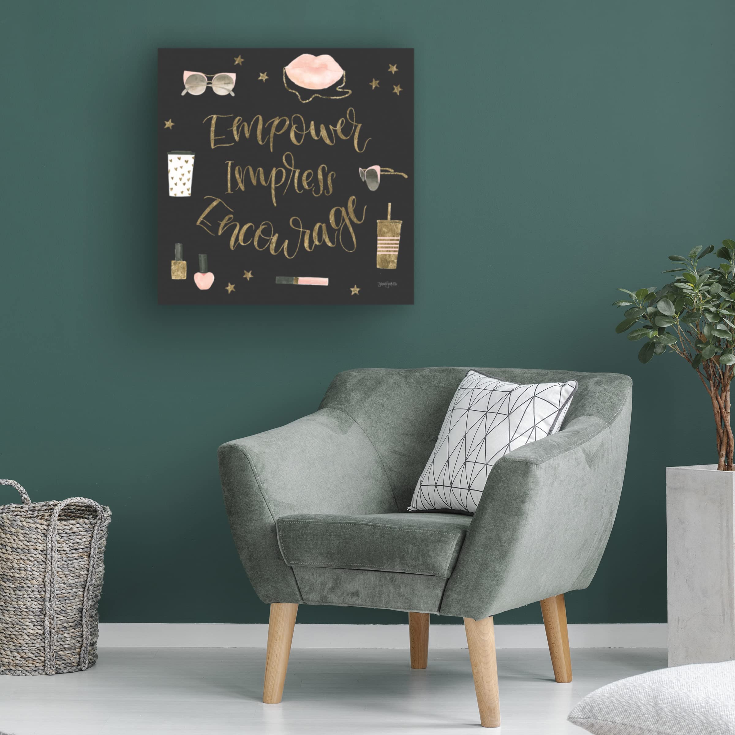Trademark Fine Art 'Boss Ladies V Black' Canvas Wall Art by Jenaya Jackson - Modern Home & Office Decor for Women Empowerment