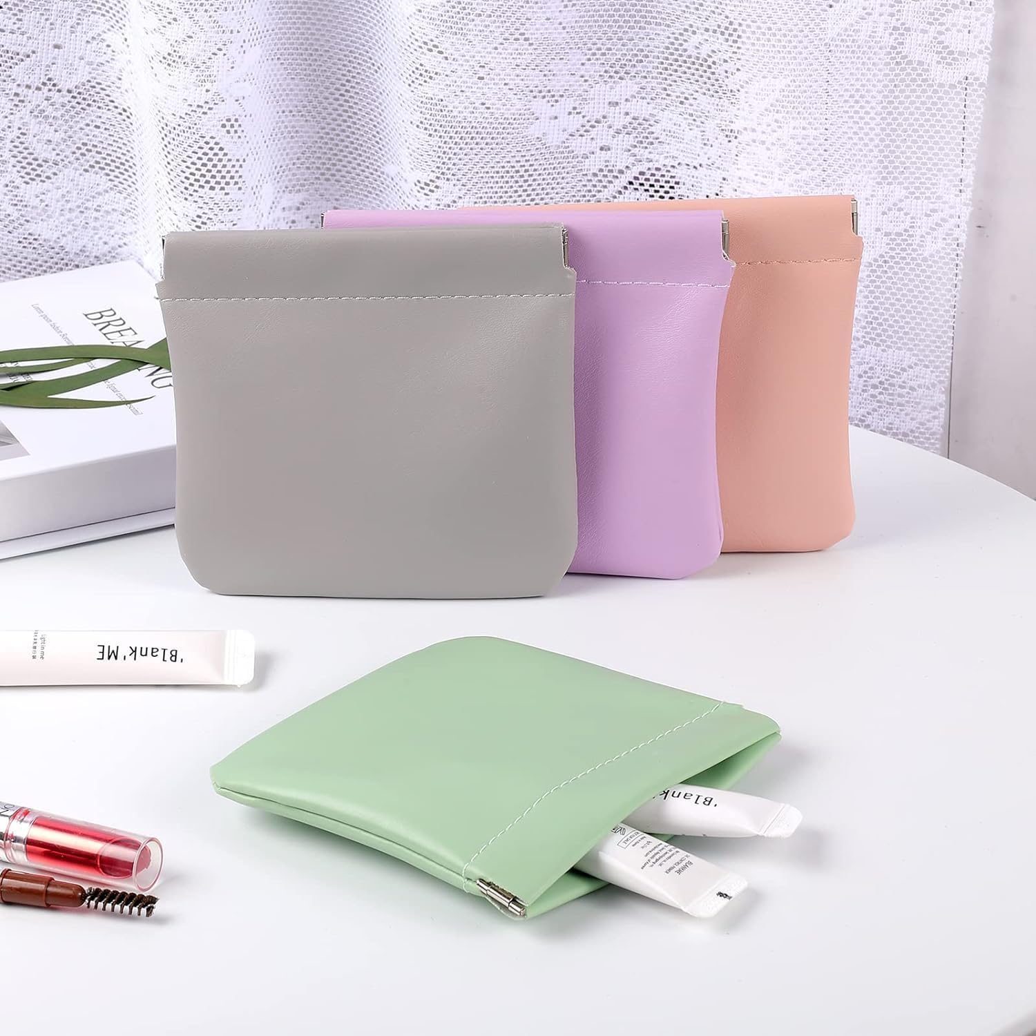 Mini Travel Makeup Bag - Waterproof Cosmetic Pouch for Women, Jewelry & Accessories - Perfect for Travel & Daily Use