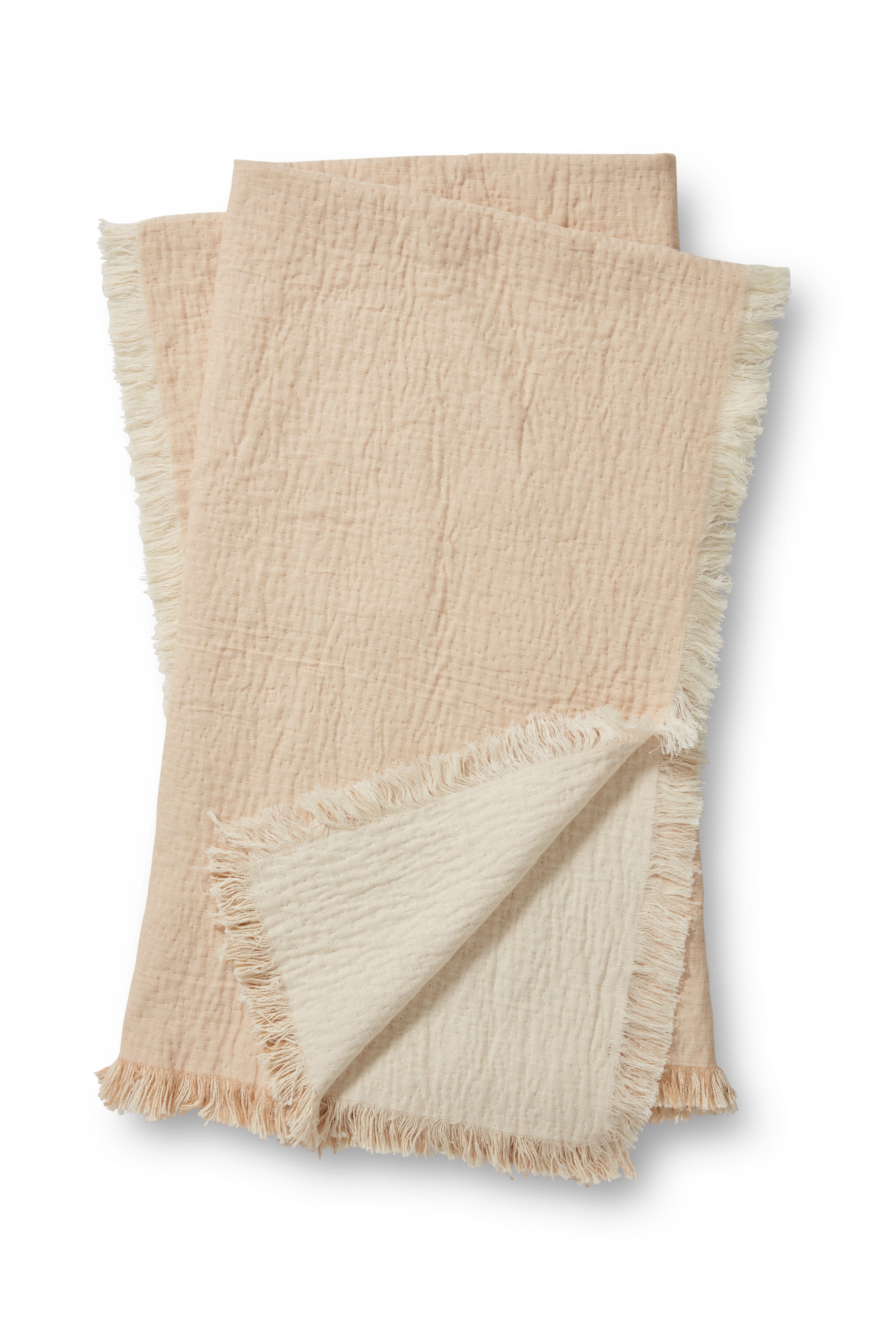 Magnolia Home by Joanna Gaines x Loloi Reed Throw Blanket - Beige & Natural Color - Cozy Living Room Decor, Bedroom Accent & Farmhouse Style Throw for Sofa, Chair or Bed