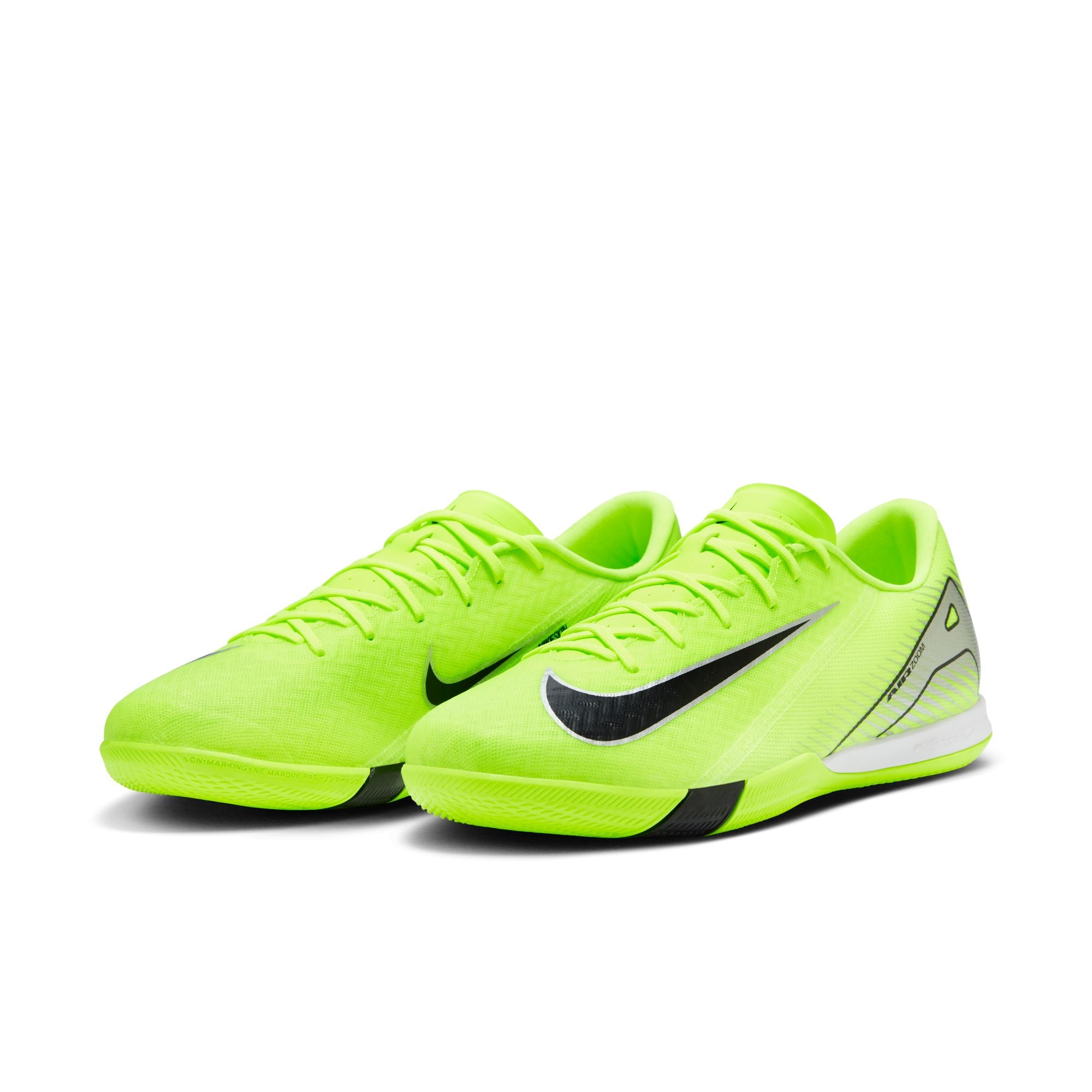Nike Mercurial Vapor 16 Academy IC Indoor Soccer Shoes for Men - Volt/Black - Lightweight & Comfortable for Training & Matches