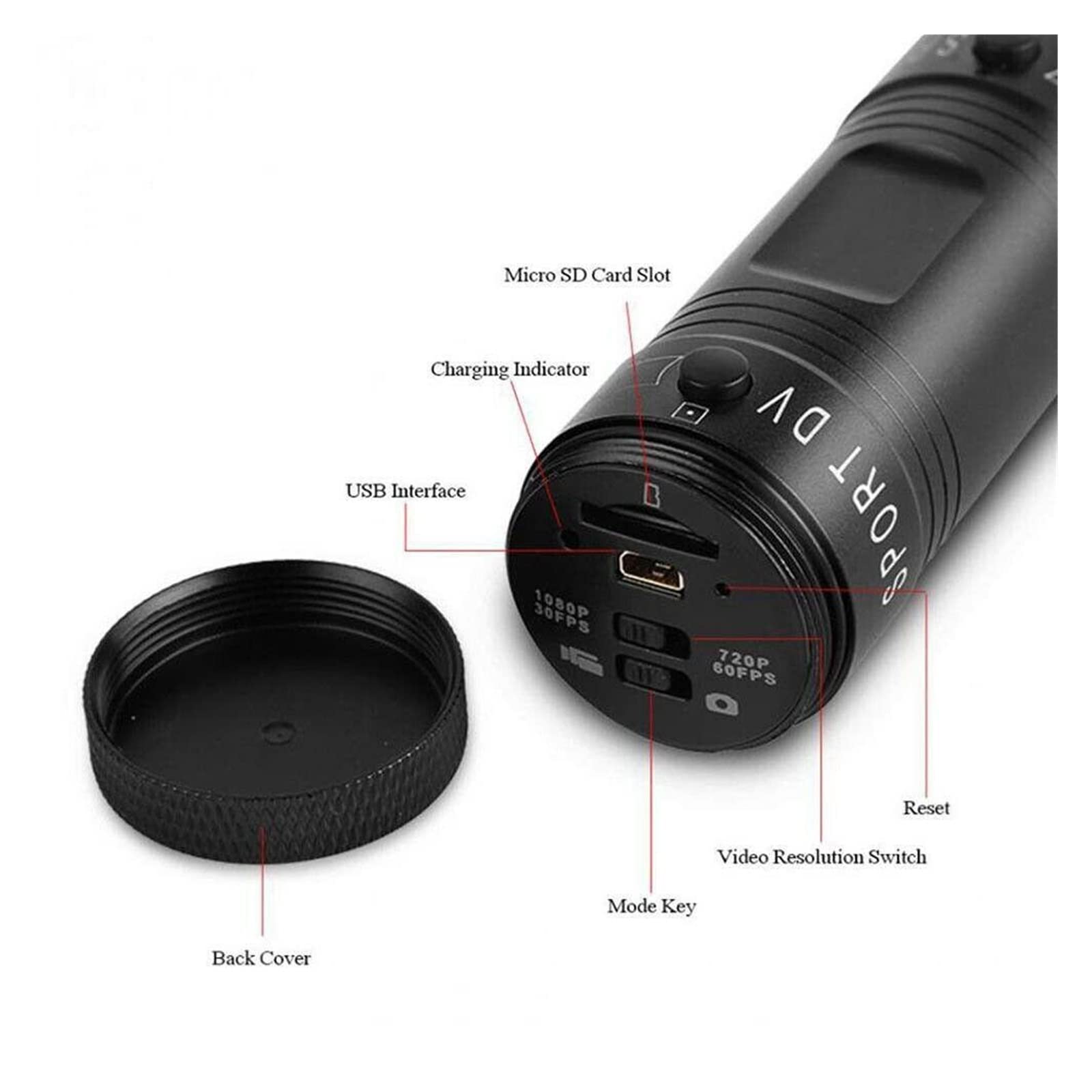 MZZYG 4K Waterproof Action Camera with 8GB Card - HD 1080P Sports Cam for Mountain Biking, Motorcycle Riding, Helmet Mount & Underwater Adventures - Perfect for Extreme Sports, Travel Vlogging & Outdoor Activities
