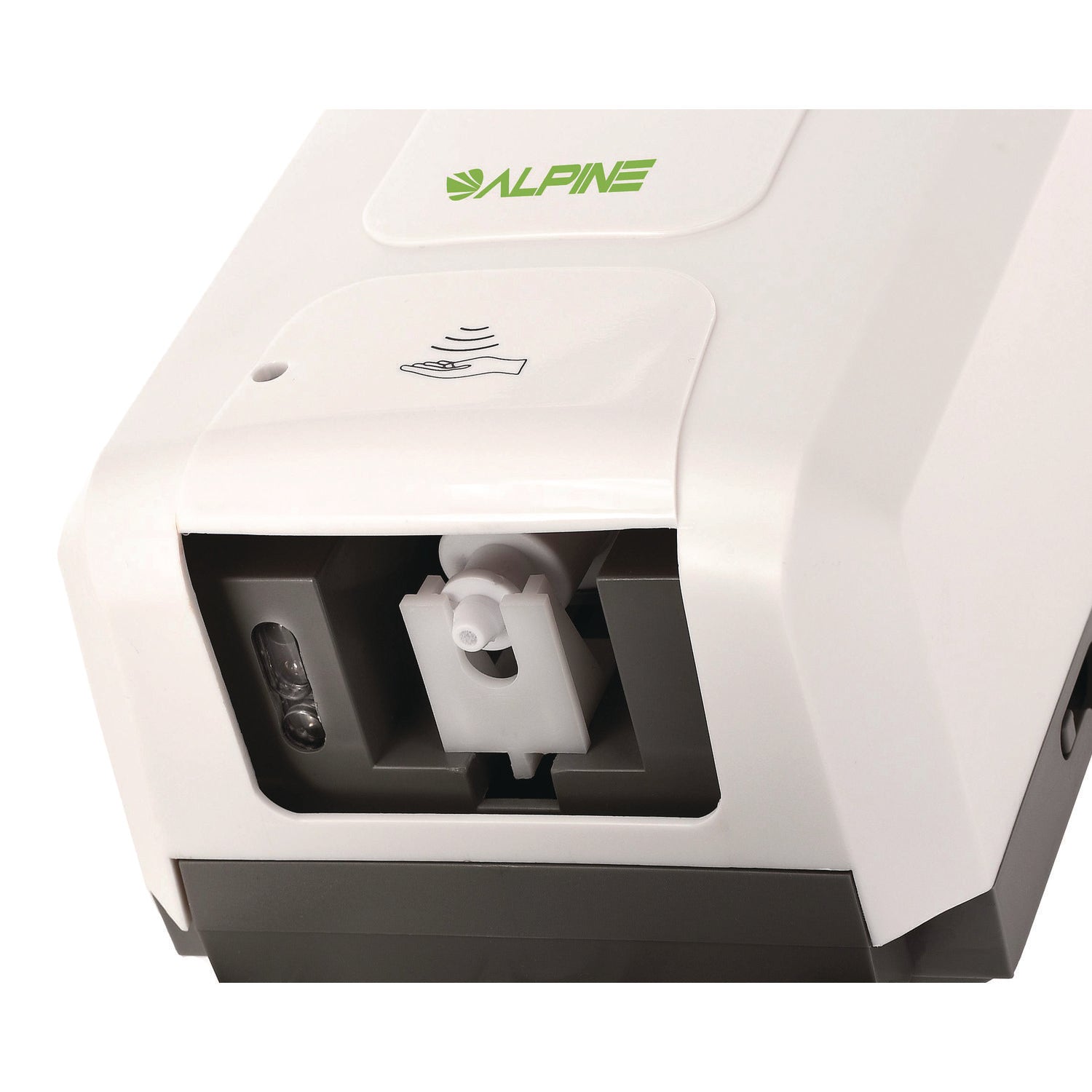 Alpine Industries Automatic Touchless Foam Hand Sanitizer & Soap Dispenser with Adjustable Floor Stand - 40 oz Capacity, White - Ideal for Hospitals, Restaurants, Schools, and Public Spaces