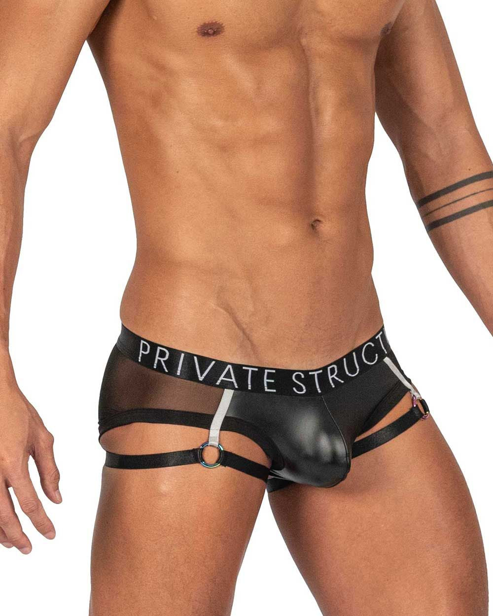 Private Structure Alpha Low Waist Garter LCUT4419 - Sexy Lingerie for Women, Comfortable Stretchable Garter Belt - Perfect for Date Night, Bridal Shower & Boudoir Photography