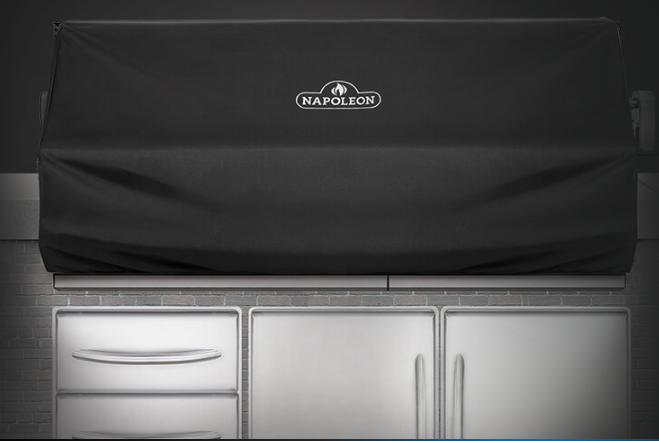 Napoleon Pro 825 Built-In Grill Cover 61826 - Heavy Duty Weatherproof Protection for Outdoor Gas Grills - Perfect for Backyard BBQs, Patio Parties & Camping Trips