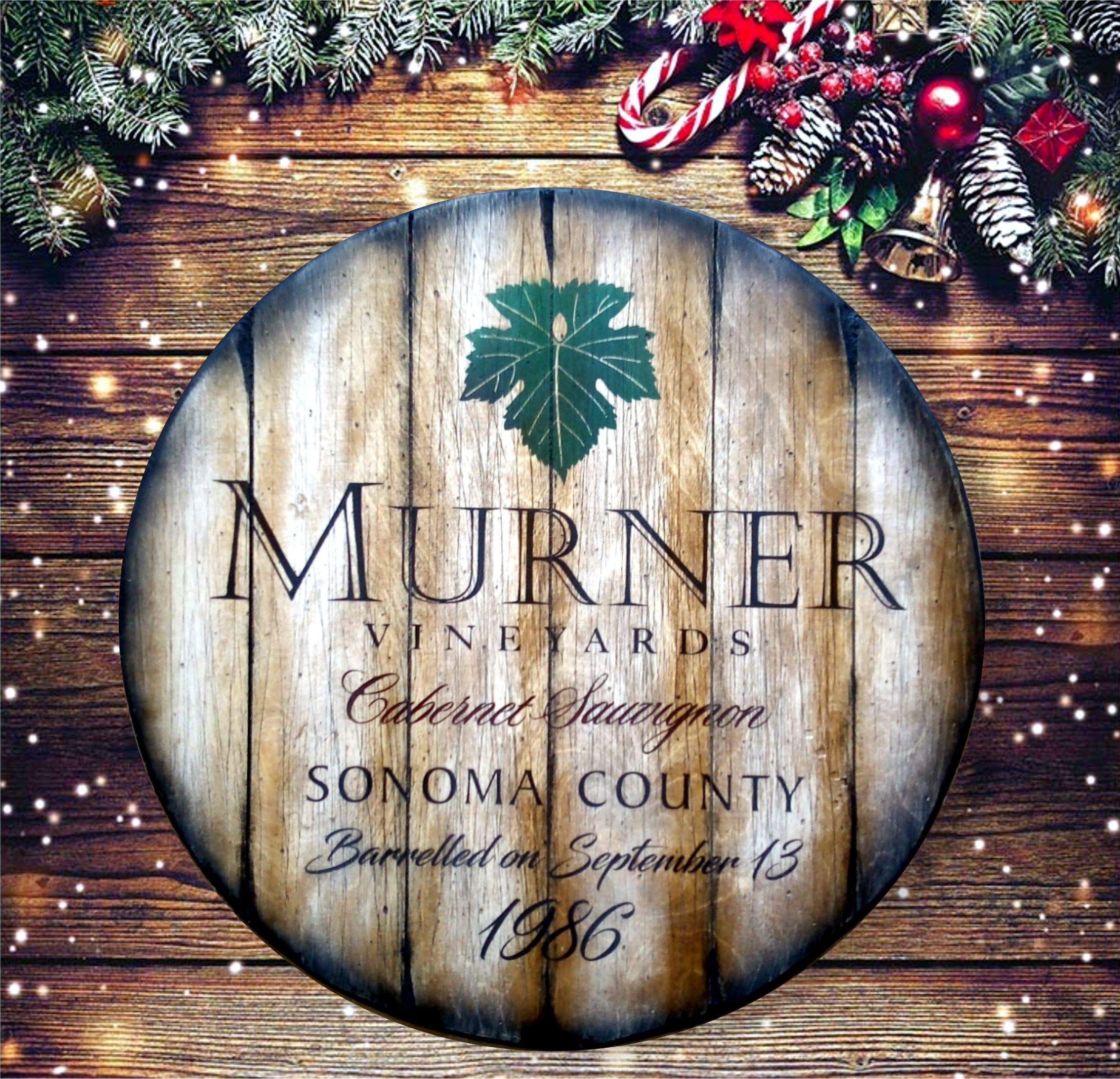 Personalized Wine Barrel Wall Art - Handmade Rustic Decor for Wine Enthusiasts | Unique Christmas Gift for Wine Lovers | Perfect for Home Bar, Wine Cellar & Dining Room Decor