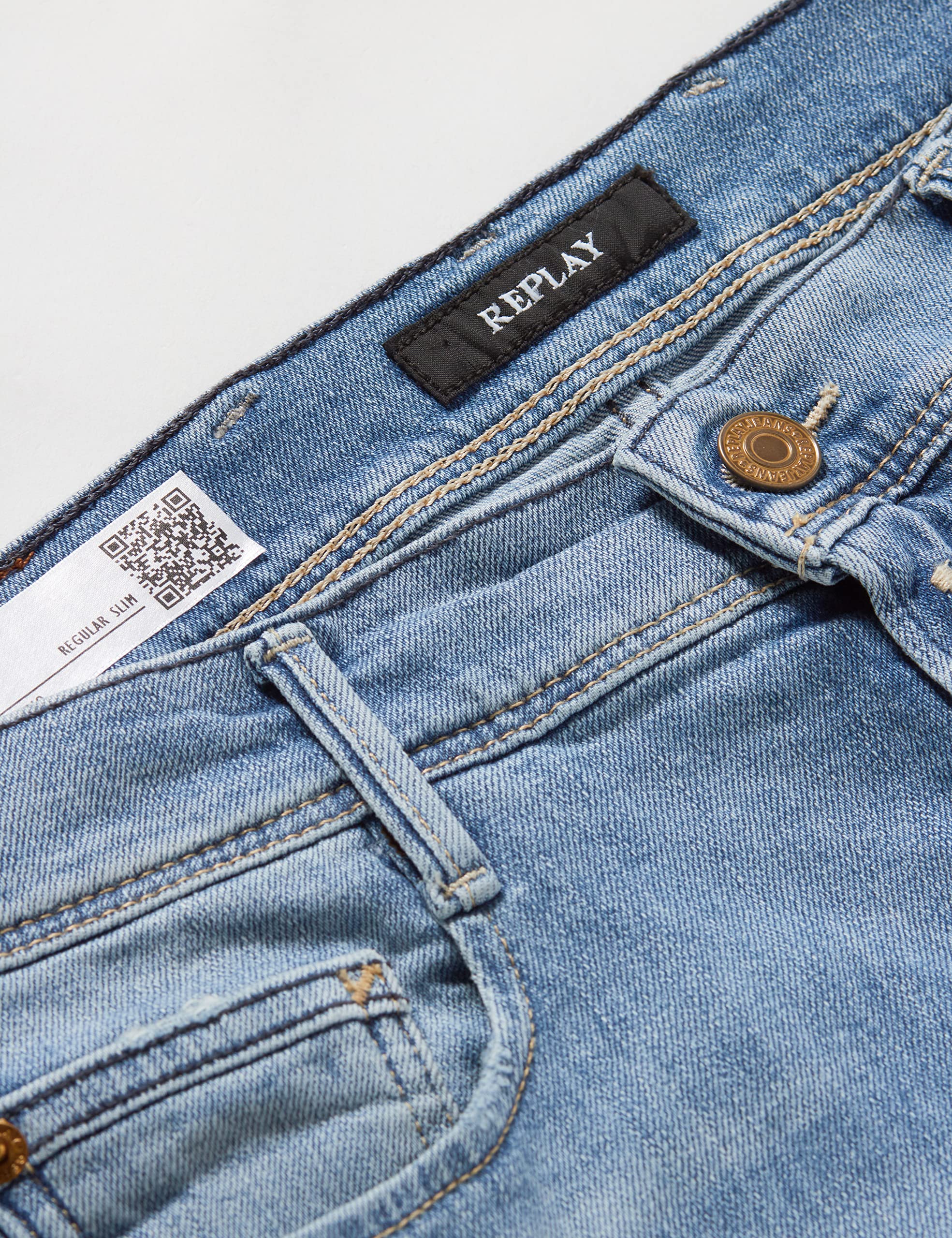 Replay Boys' Neill Jeans - Classic Denim Pants for Kids | Comfortable & Durable Jeans for School, Play & Everyday Wear
