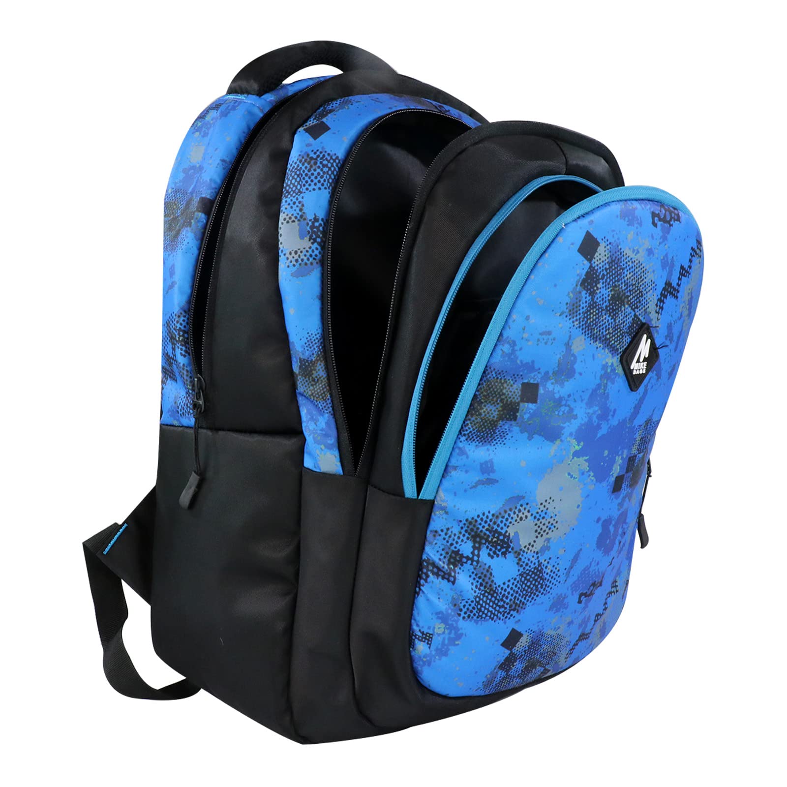 **MIKE BAGS 17L Trio School Backpack for Boys & Kids - Blue | Toddler & Kindergarten Bookbag for Primary School | Lightweight, Durable & Spacious for Books, Lunch & Supplies**    *(Use Case: Perfect for school, daycare, travel, or daily adventures – holds books, snacks, and essentials comfortably!)*
