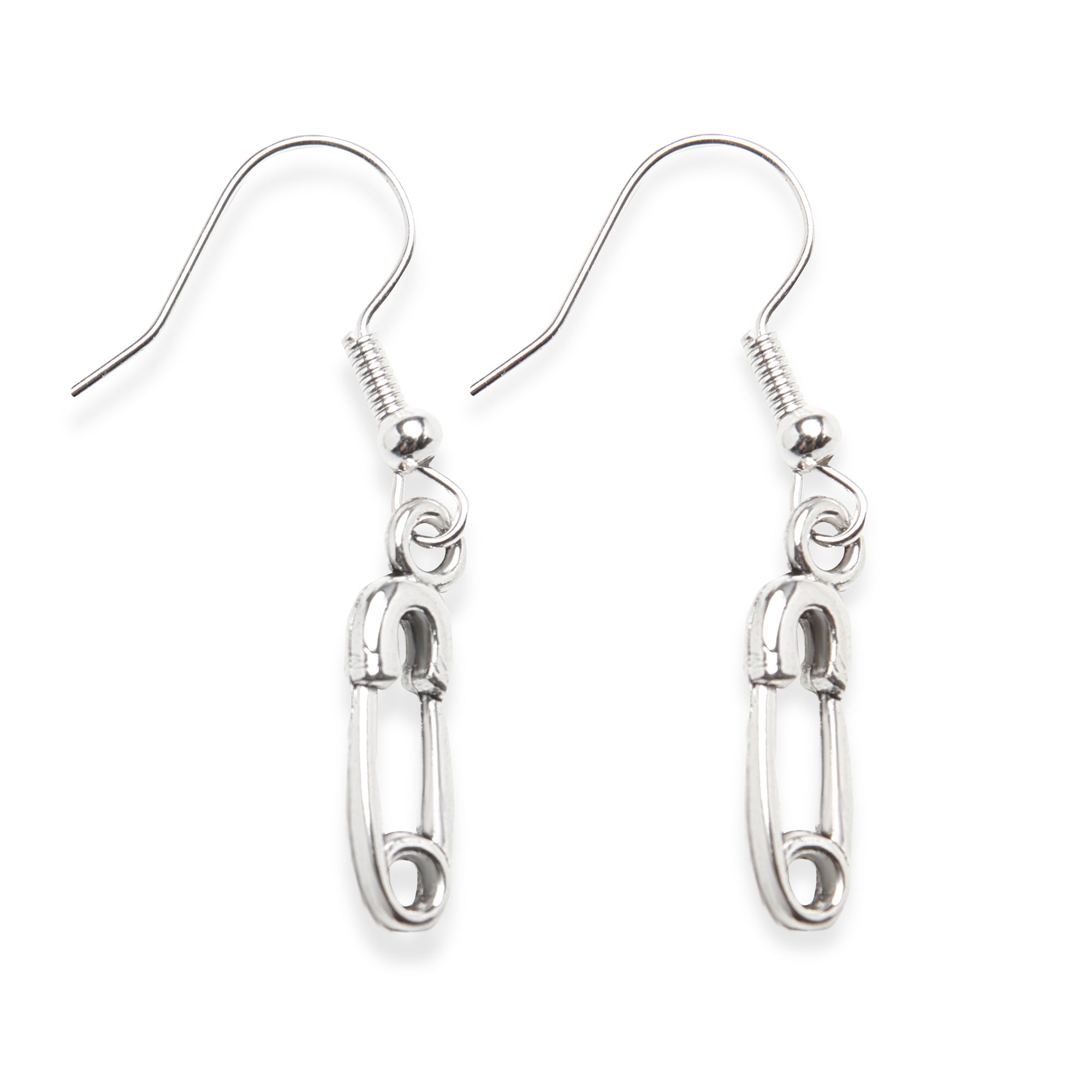 Safety Pin Earrings for Women - Trendy Punk Style Stud Earrings for Cartilage, Helix & Lobe Piercing - Perfect for Casual Wear, Parties & Gifts
