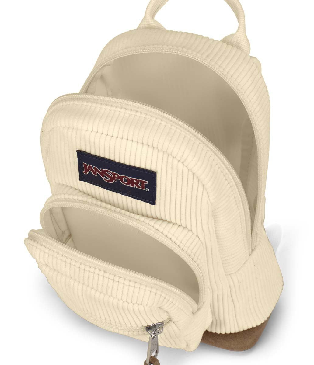 JanSport Right Pack Mini Expressions Backpack - Coconut Corduroy | Lightweight School & Travel Backpack for Students & Commuters | Perfect for College, Work & Everyday Use