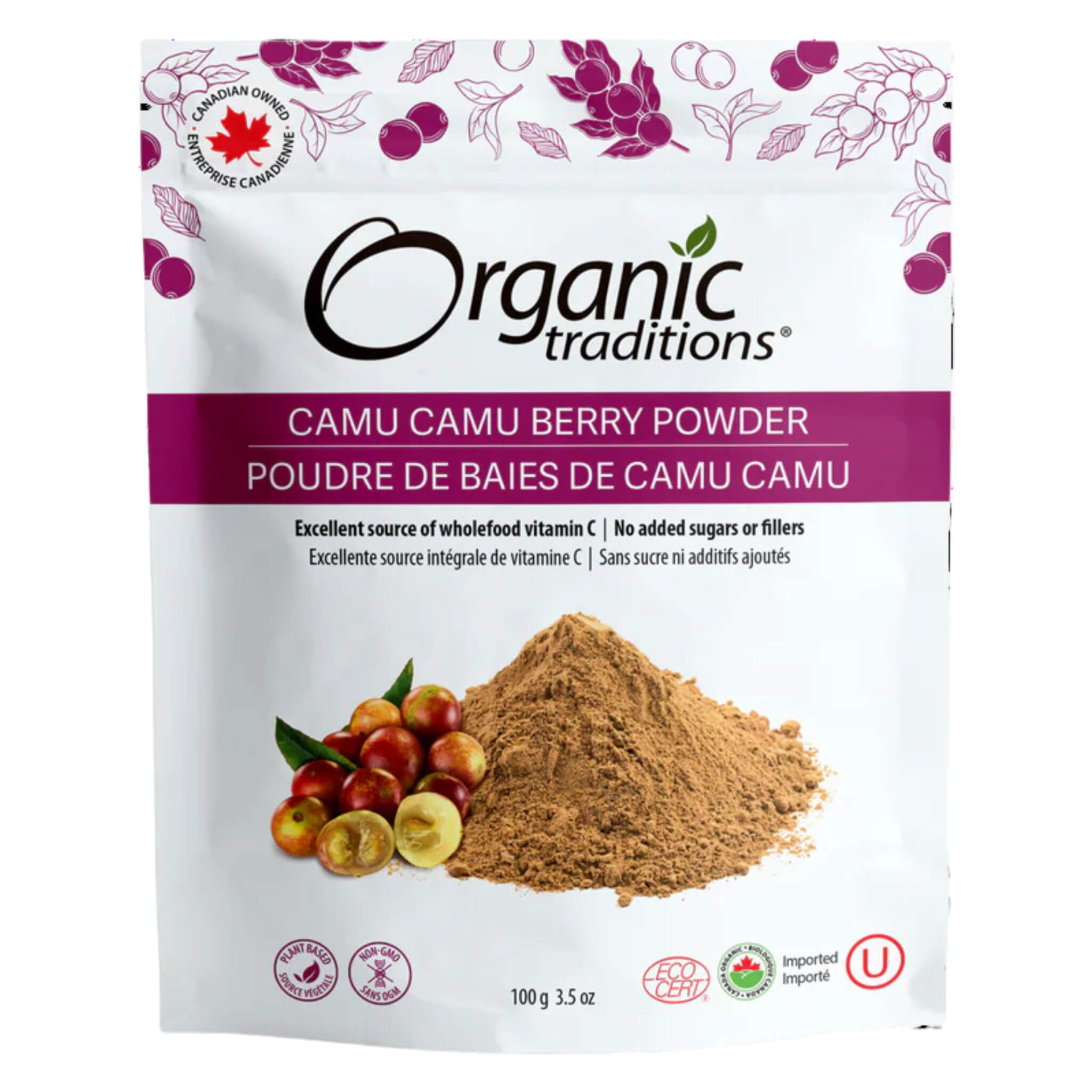 Organic Camu Camu Berry Powder - 100% Pure, Vegan & Gluten-Free - Rich in Vitamin C & Antioxidants - Boost Immunity & Skin Health - Perfect for Smoothies, Juices & Baking