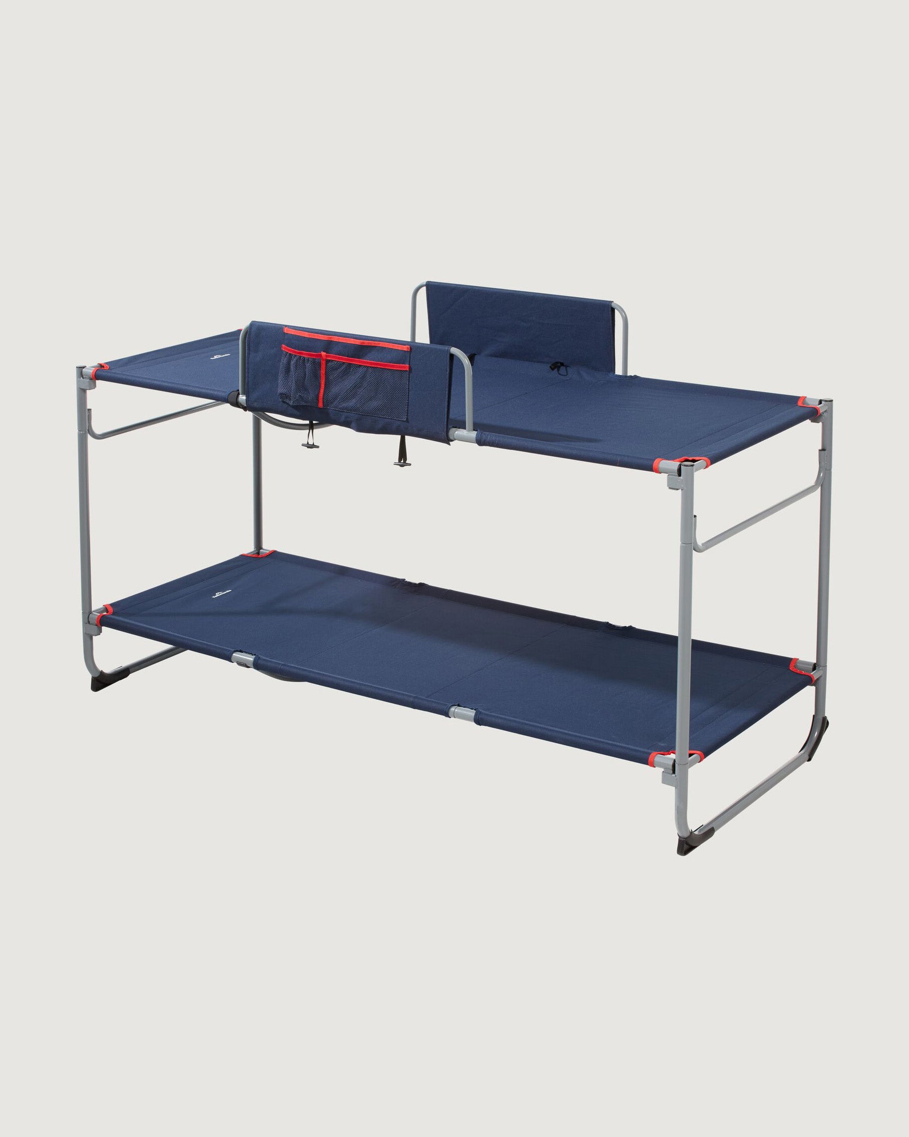 Retreat Dual Use Bunk Bed with Ladder - Dark Navy Blue - Space Saving Kids & Guest Bedroom Furniture for Small Rooms & Vacation Homes