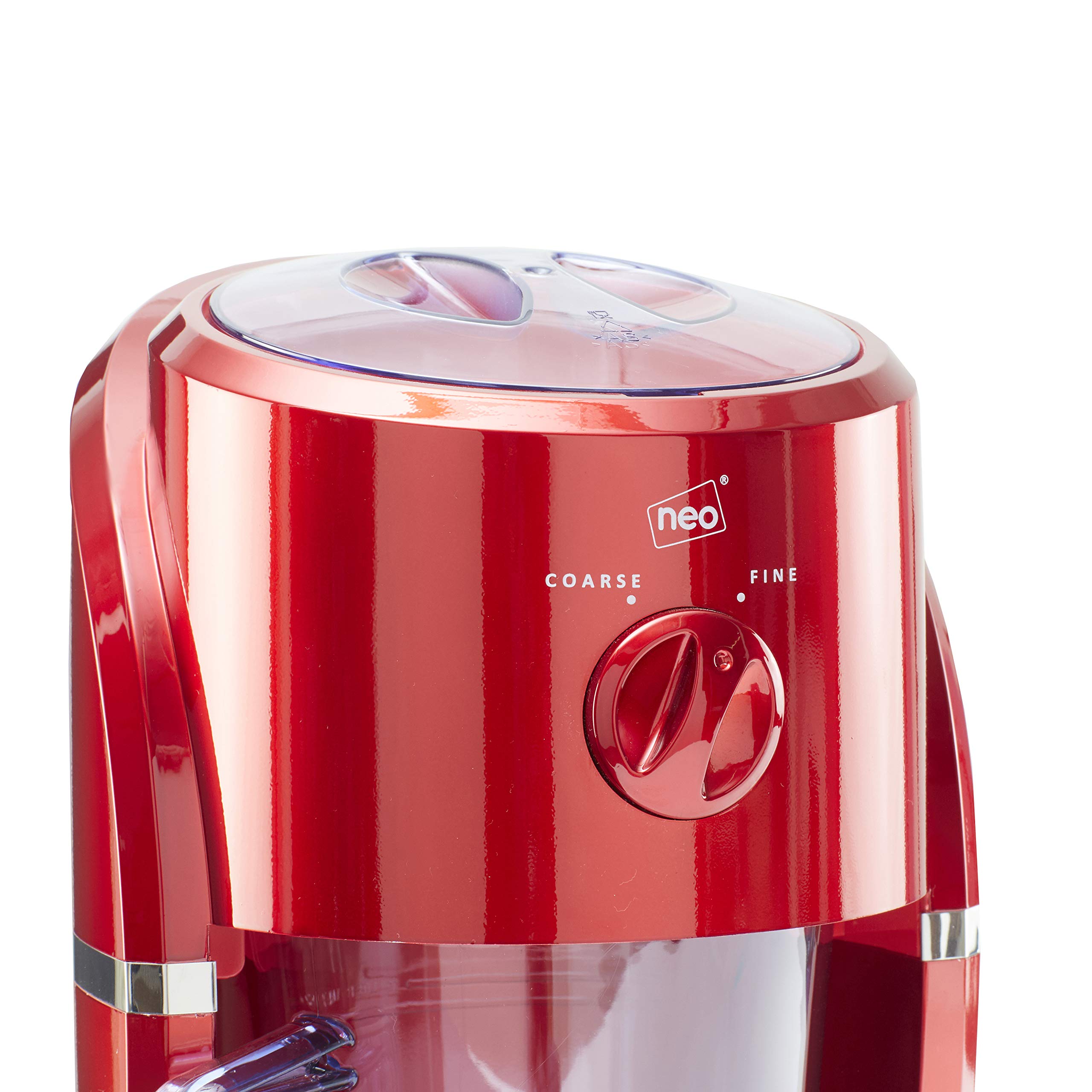 Electric Ice Crusher Slush Machine - Neo Crushed Ice Maker with Removable Jug for Slushies, Cocktails, Frappe, Coffee & Iced Tea - Perfect for Home Bars, Parties & Summer Drinks (Red)