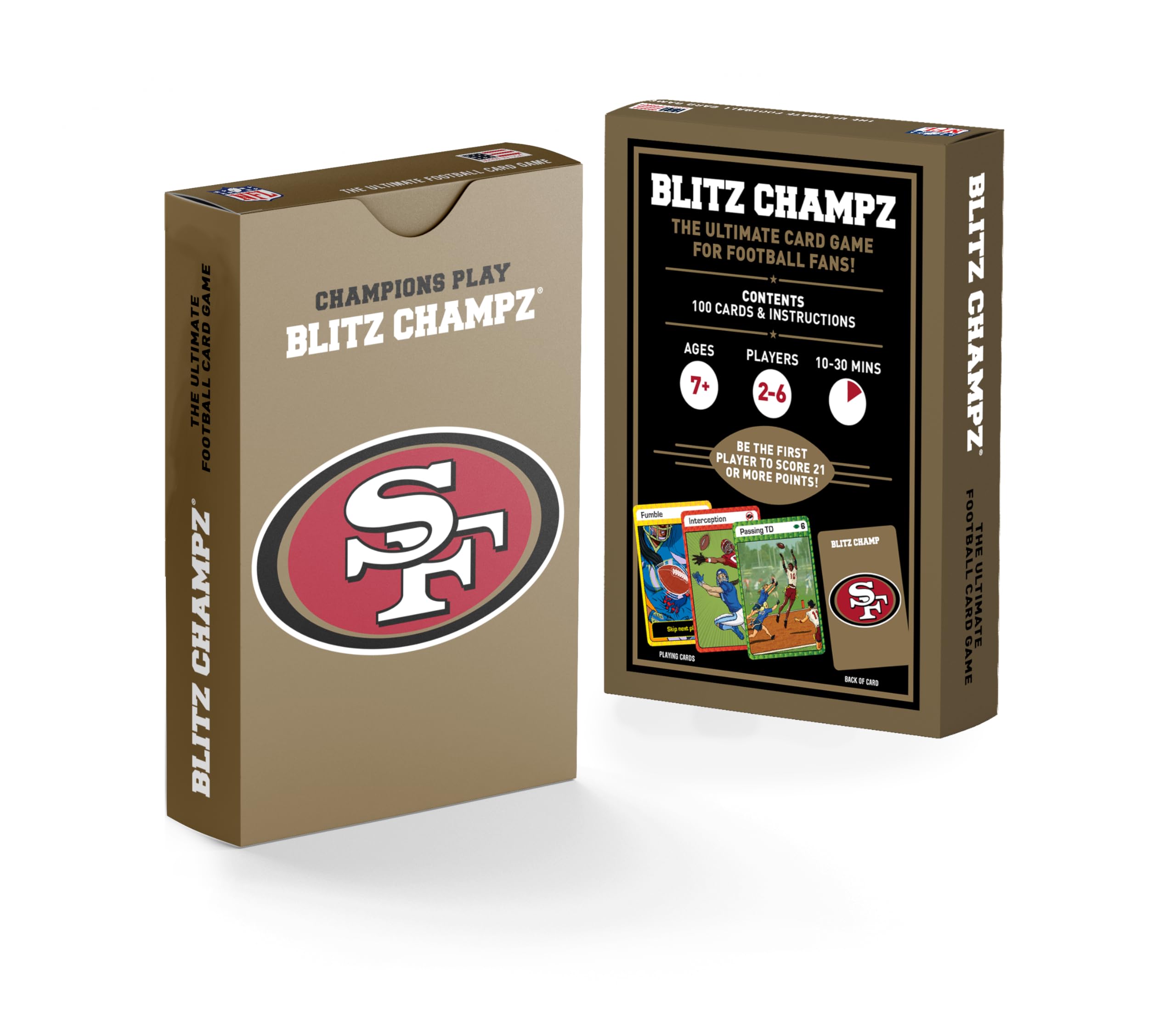 Blitz Champz San Francisco 49ers NFL Football Card Game - Fun Family & Party Game for Kids, Adults & 49ers Fans - Perfect for Game Nights, Birthday Gifts & Football-Themed Events