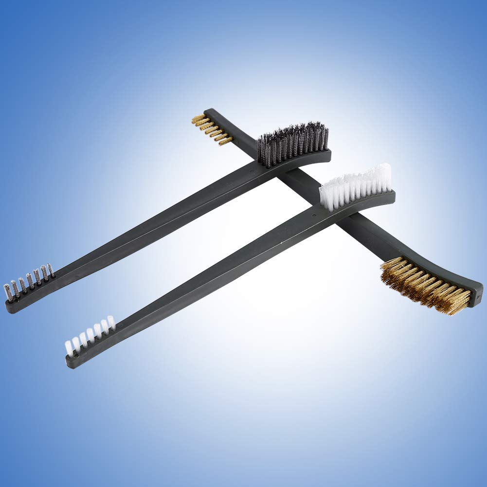 SUCIE Gun Brush Tool - Double Ended Cleaning Brush for Machinery, Guns, and Metal Polishing - Perfect for Gun Maintenance, Automotive Parts, and Industrial Equipment Cleaning